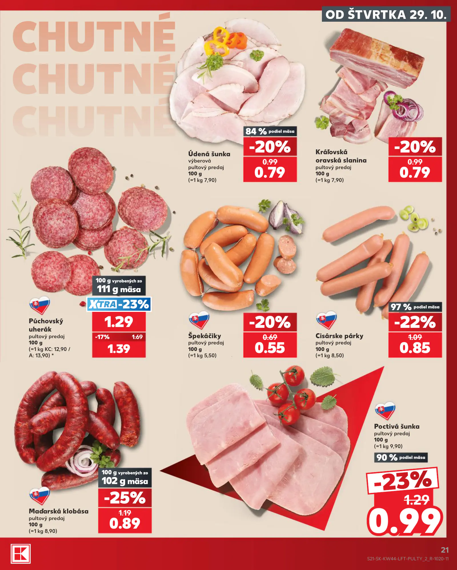 Kaufland Szlovákia KDZ, 21. oldal (okt. 29. – nov. 4.)