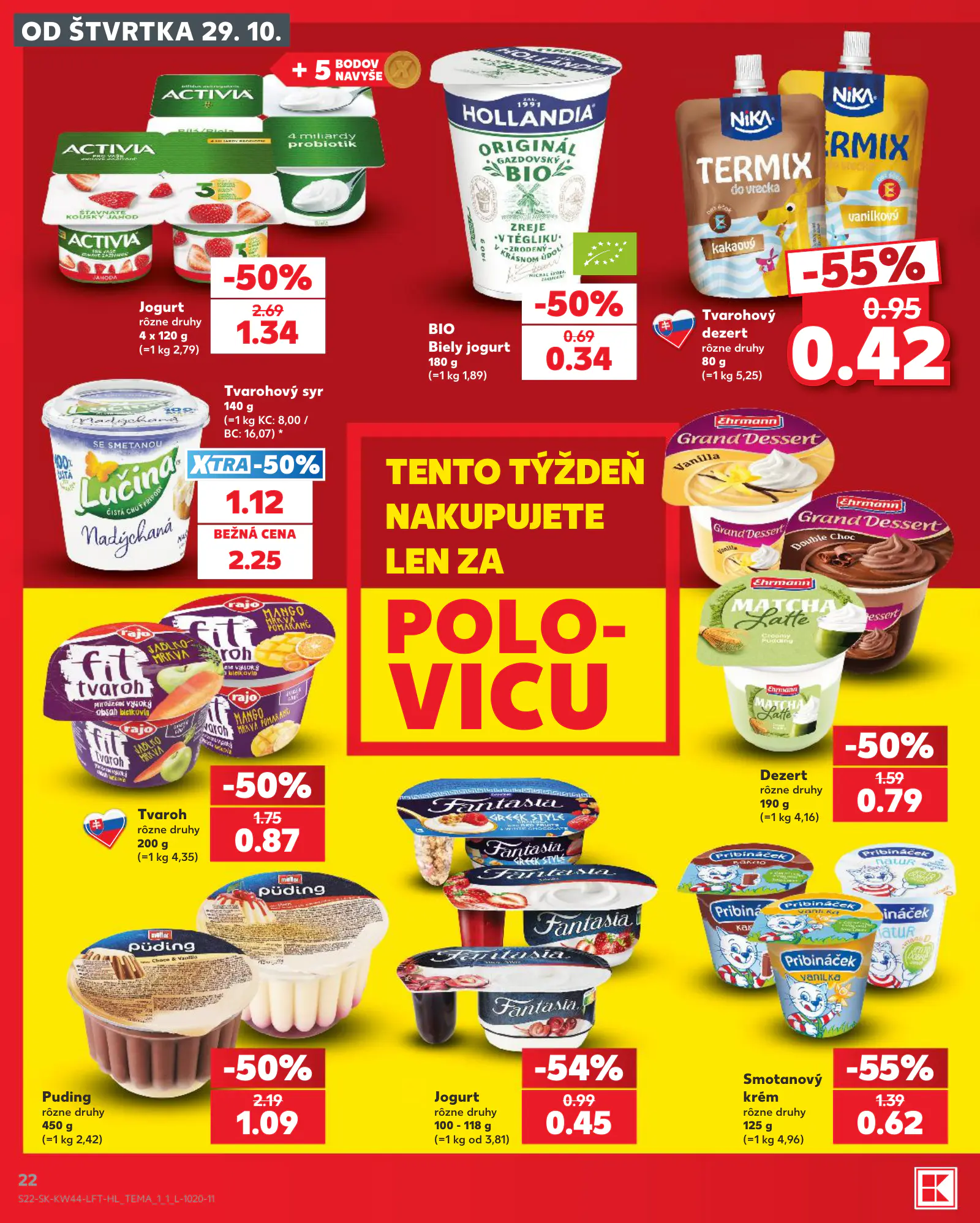 Kaufland Szlovákia KDZ, 22. oldal (okt. 29. – nov. 4.)