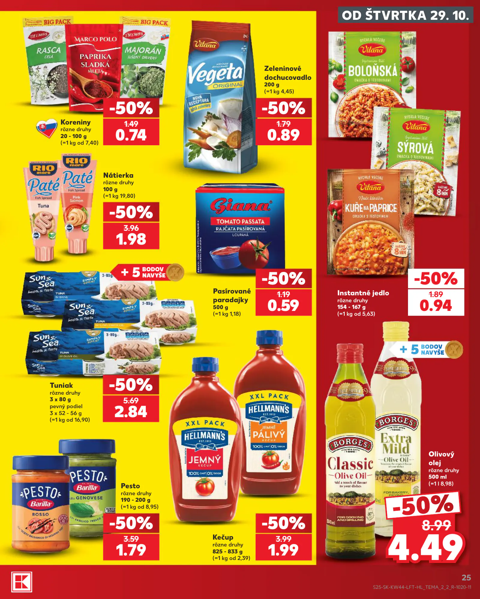 Kaufland Szlovákia KDZ, 25. oldal (okt. 29. – nov. 4.)