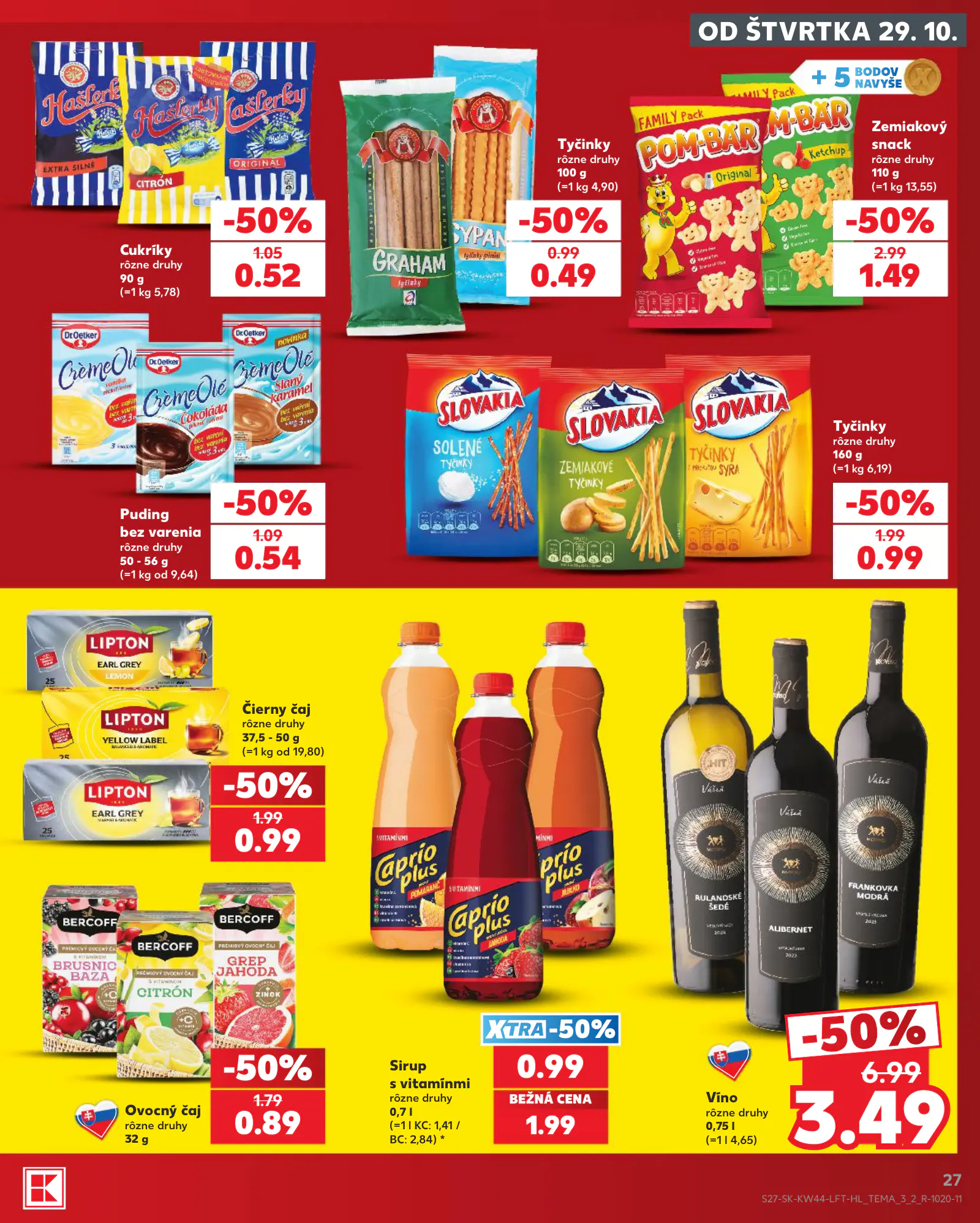 Kaufland Szlovákia KDZ, 27. oldal (okt. 29. – nov. 4.)