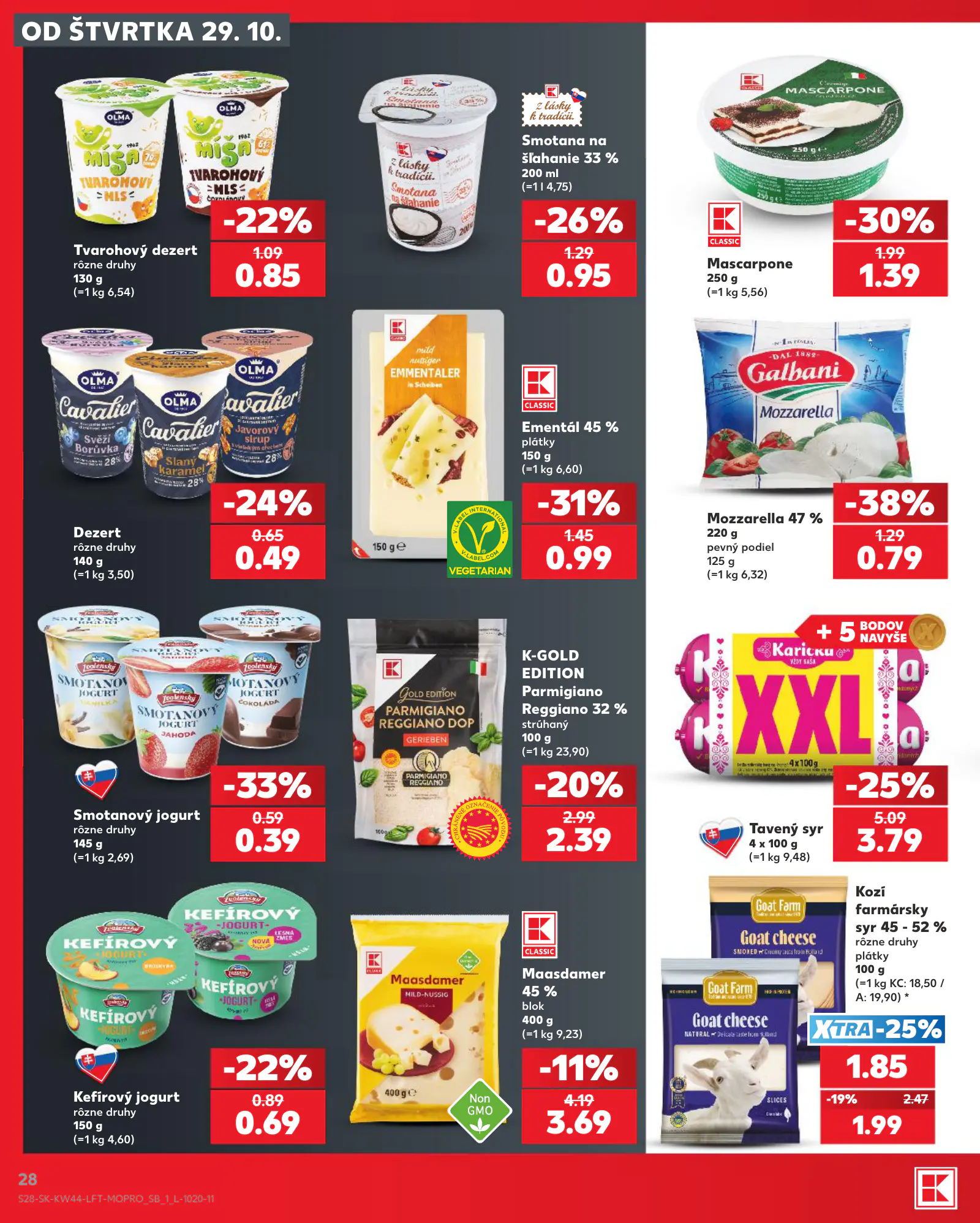 Kaufland Szlovákia KDZ, 28. oldal (okt. 29. – nov. 4.)
