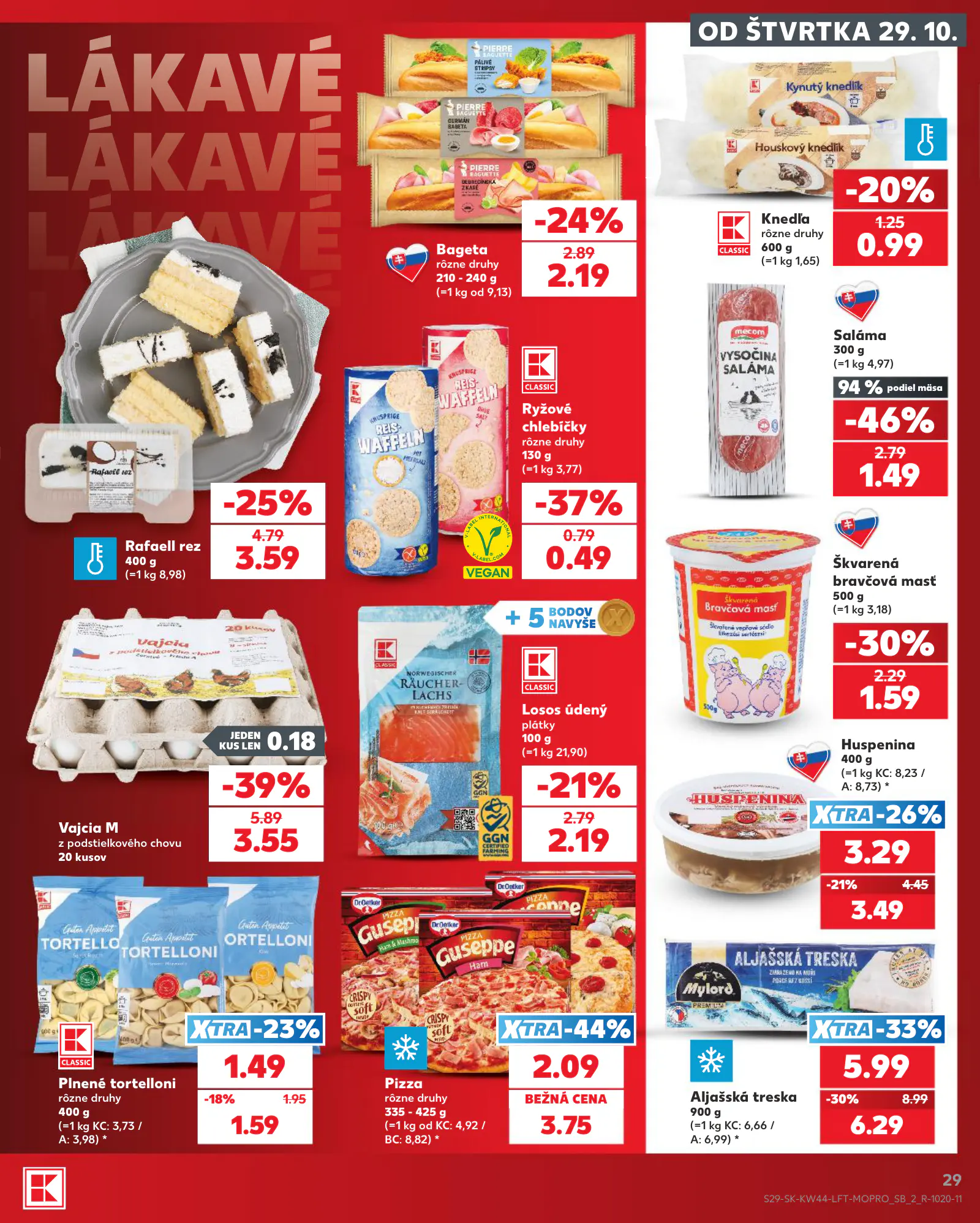 Kaufland Szlovákia KDZ, 29. oldal (okt. 29. – nov. 4.)