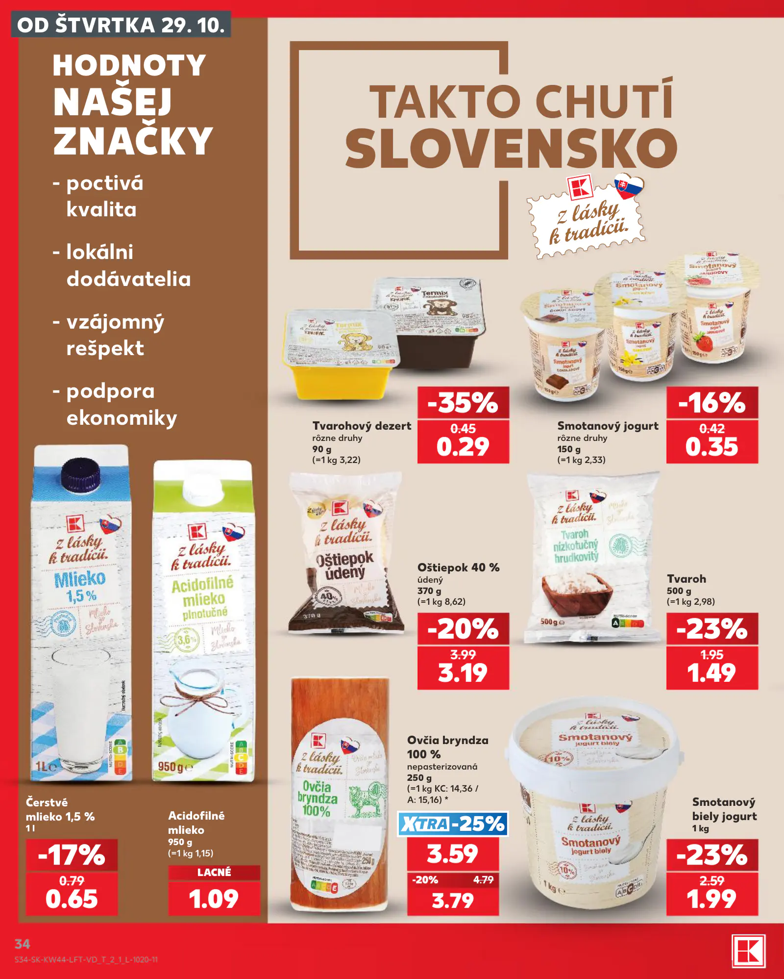 Kaufland Szlovákia KDZ, 34. oldal (okt. 29. – nov. 4.)
