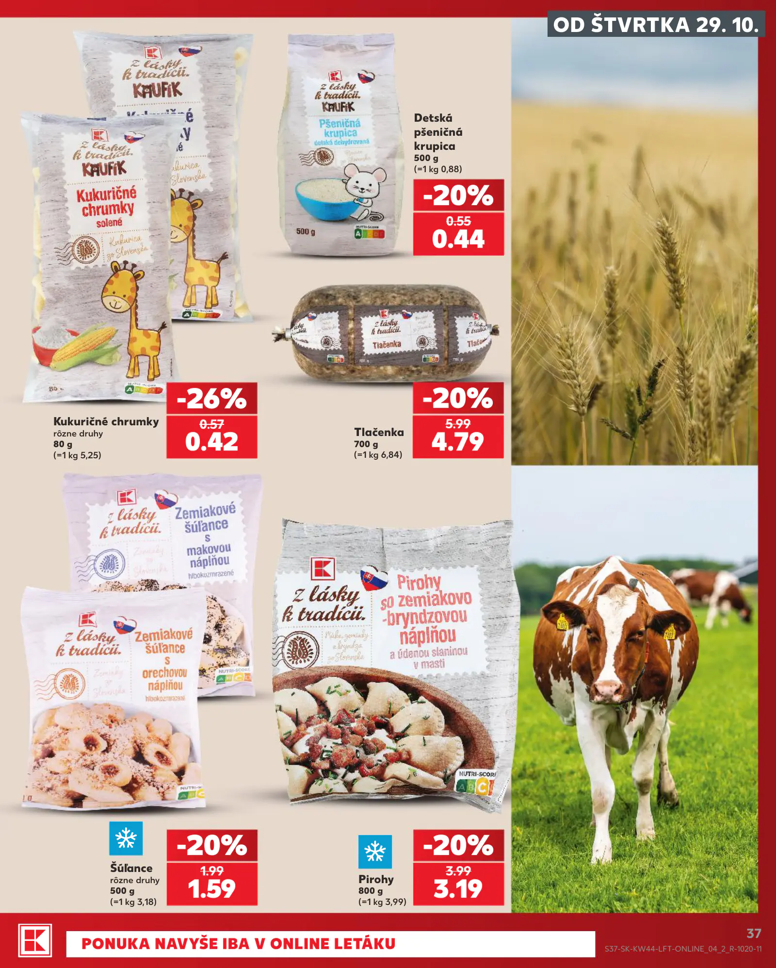 Kaufland Szlovákia KDZ, 37. oldal (okt. 29. – nov. 4.)