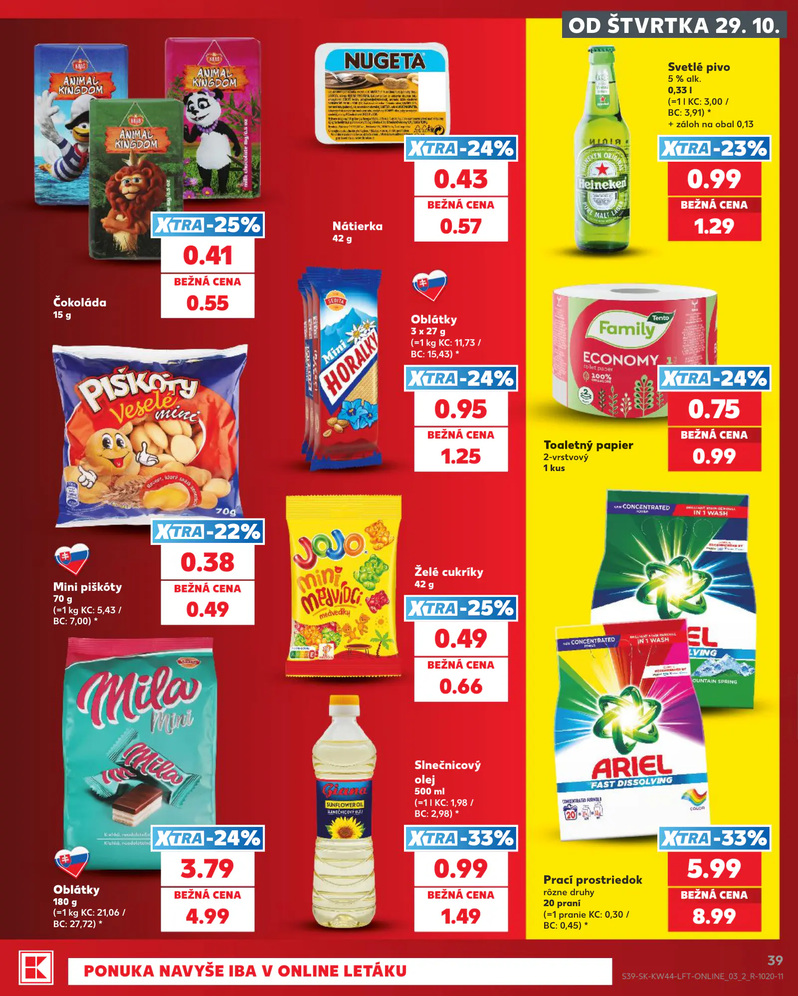 Kaufland Szlovákia KDZ, 39. oldal (okt. 29. – nov. 4.)