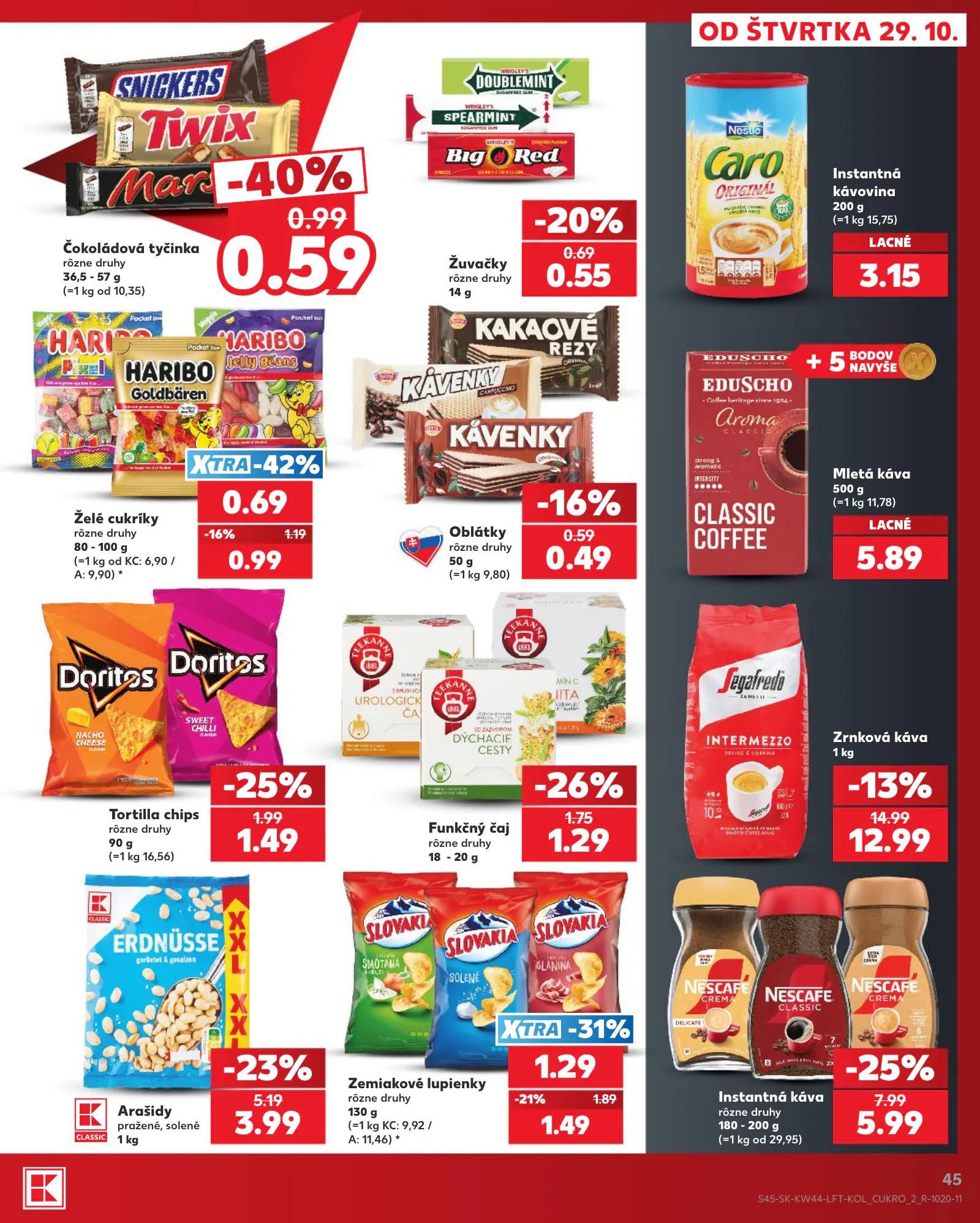 Kaufland Szlovákia KDZ, 45. oldal (okt. 29. – nov. 4.)