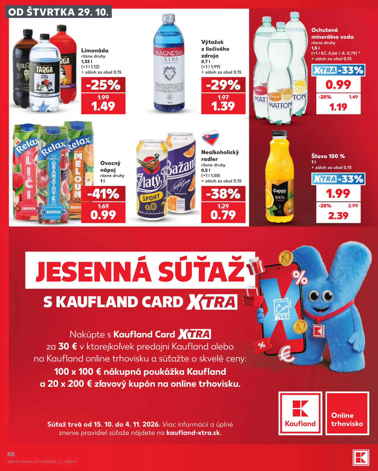 Kaufland Szlovákia KDZ, 48. oldal (okt. 29. – nov. 4.)