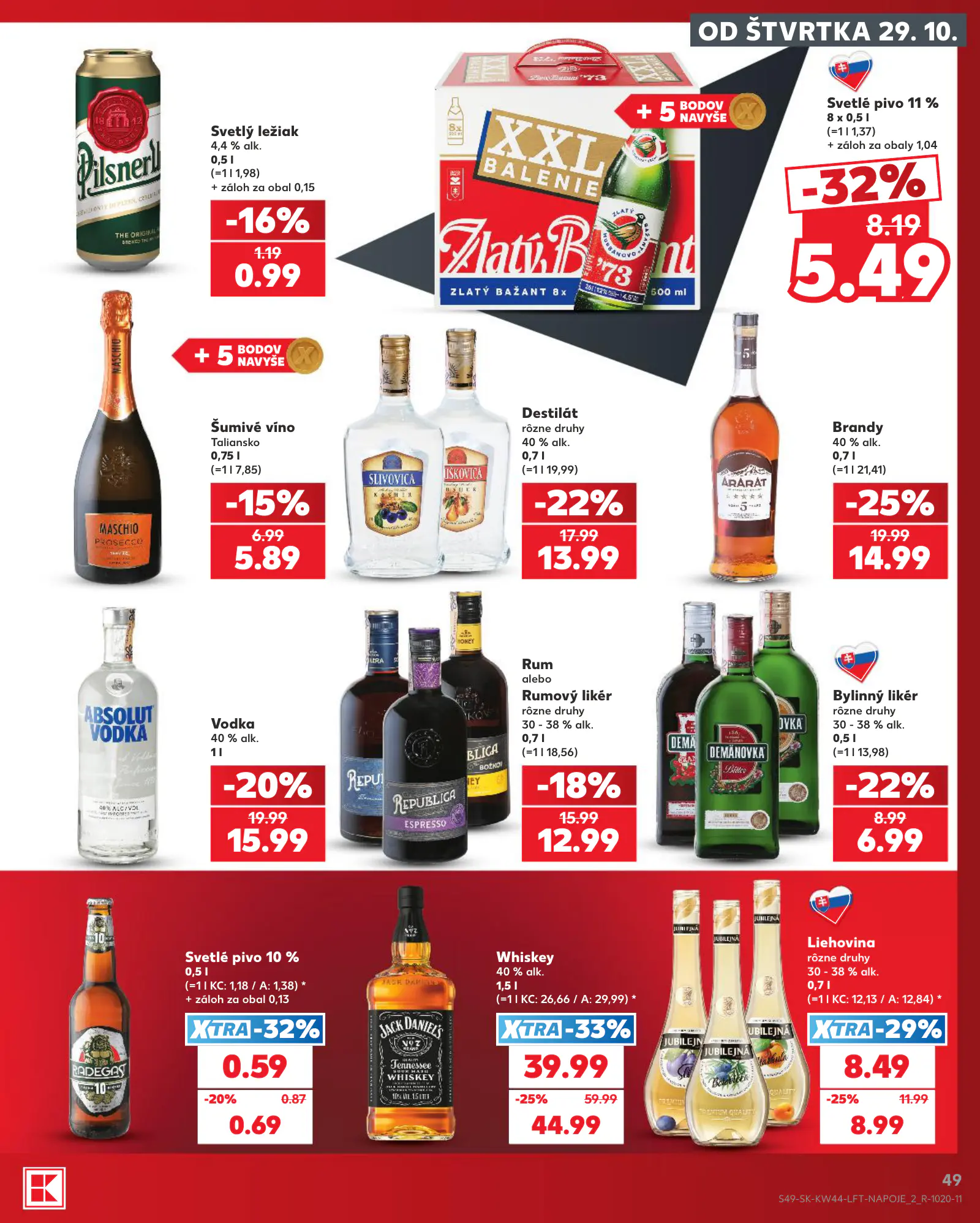 Kaufland Szlovákia KDZ, 49. oldal (okt. 29. – nov. 4.)