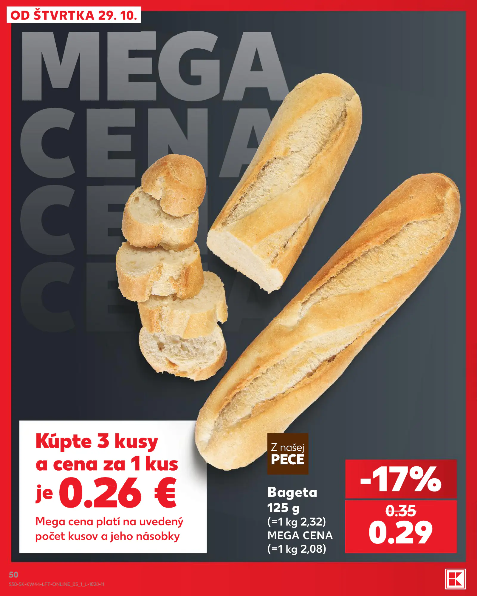 Kaufland Szlovákia KDZ, 50. oldal (okt. 29. – nov. 4.)