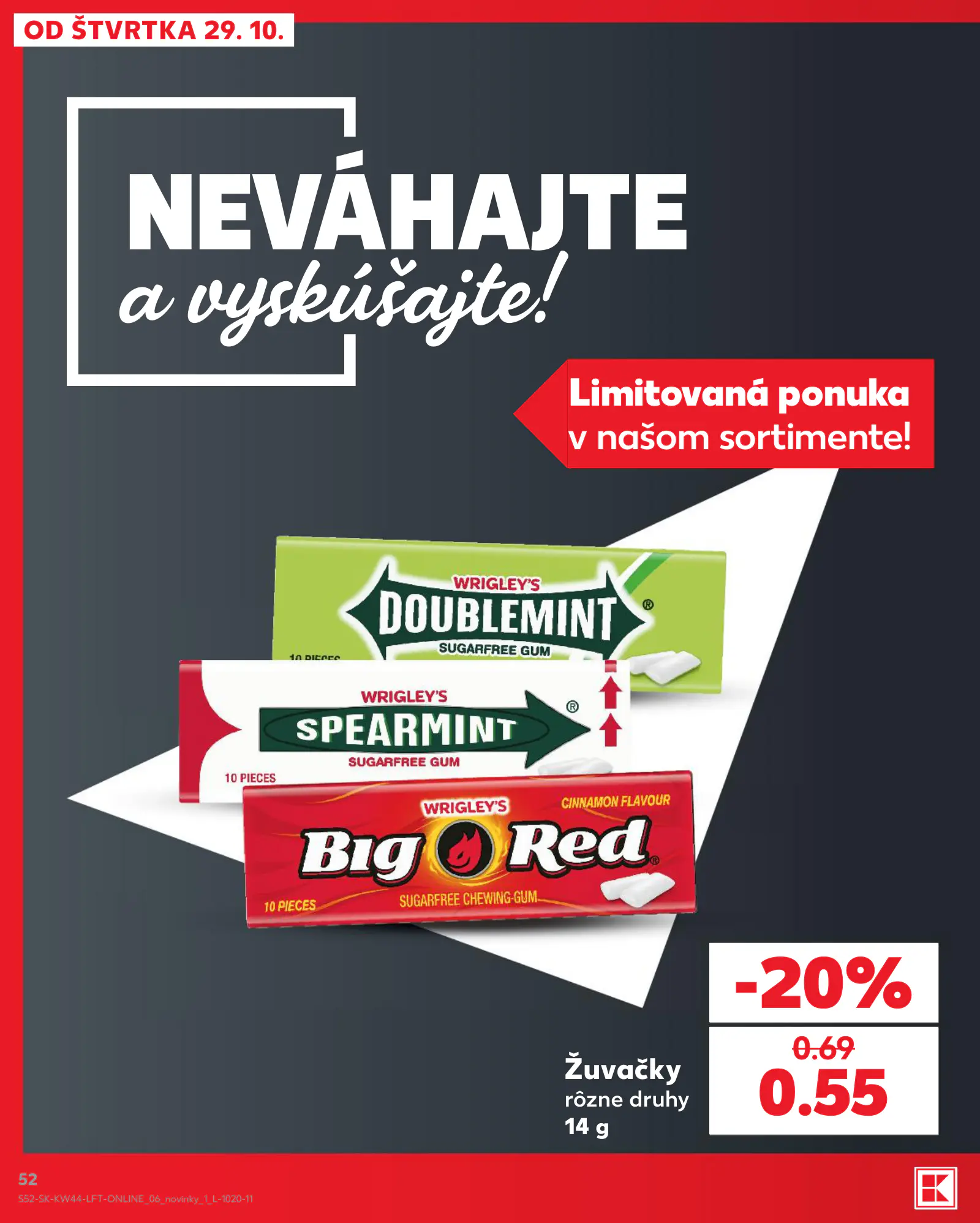 Kaufland Szlovákia KDZ, 52. oldal (okt. 29. – nov. 4.)