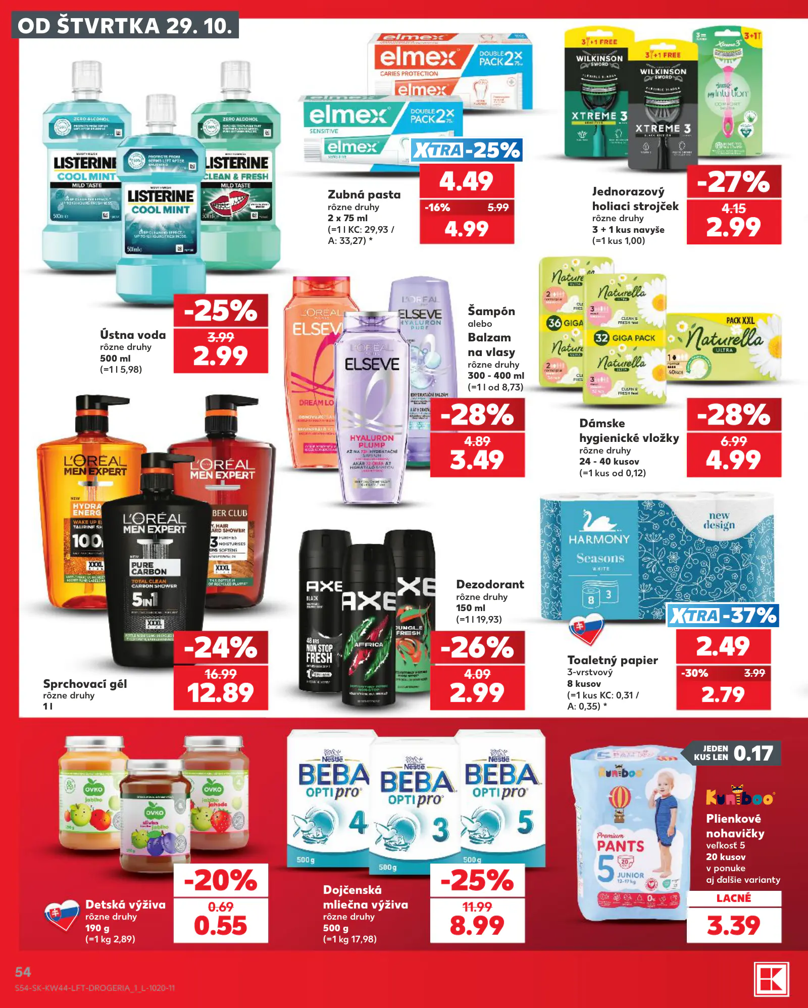 Kaufland Szlovákia KDZ, 54. oldal (okt. 29. – nov. 4.)