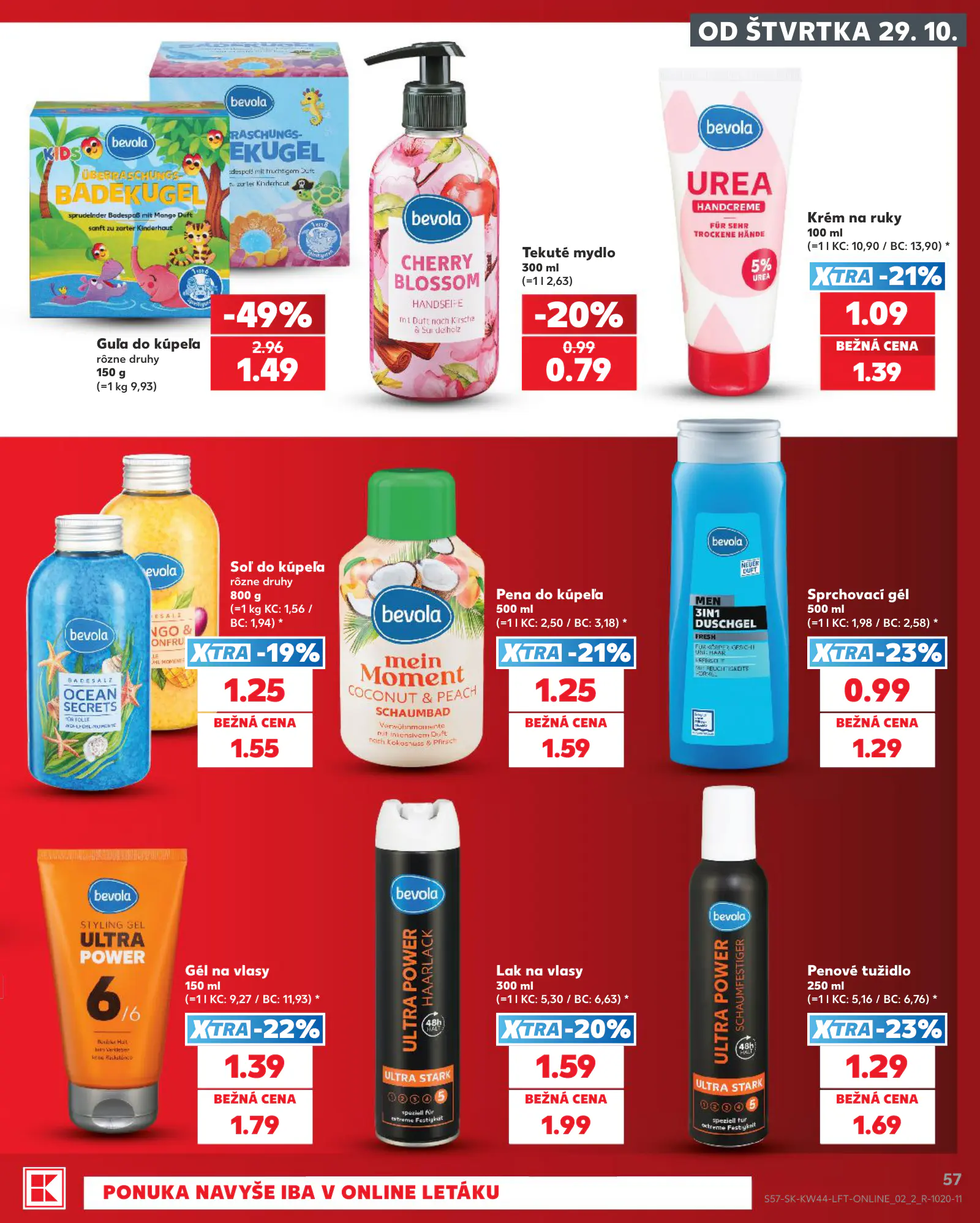 Kaufland Szlovákia KDZ, 57. oldal (okt. 29. – nov. 4.)