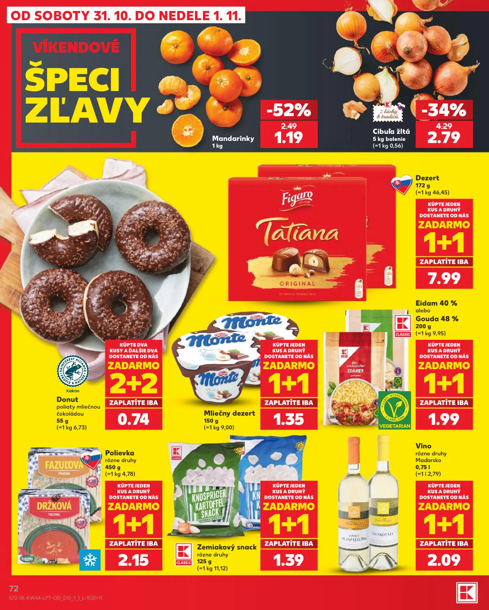 Kaufland Szlovákia KDZ, 72. oldal (okt. 29. – nov. 4.)