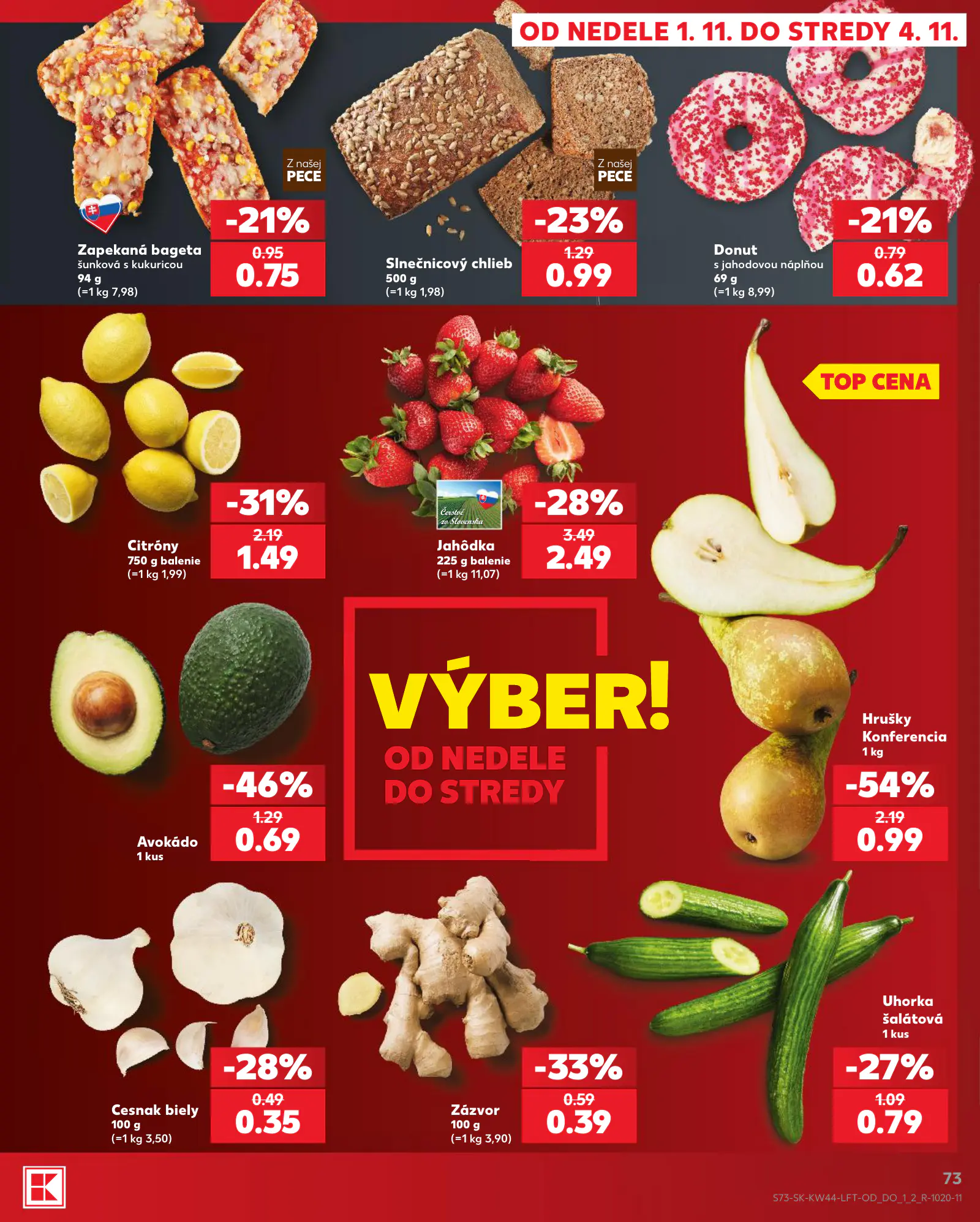 Kaufland Szlovákia KDZ, 73. oldal (okt. 29. – nov. 4.)