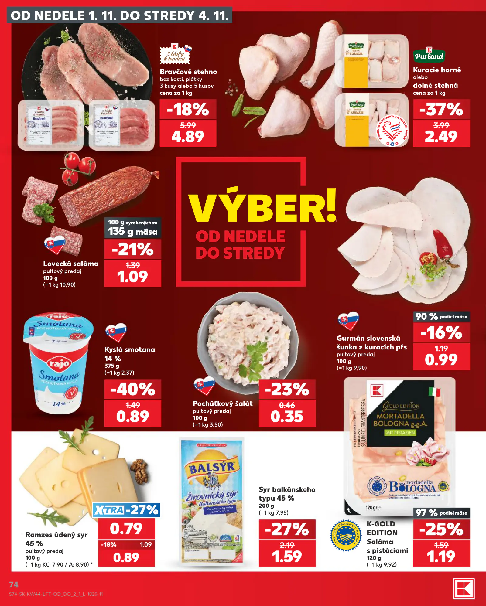 Kaufland Szlovákia KDZ, 74. oldal (okt. 29. – nov. 4.)