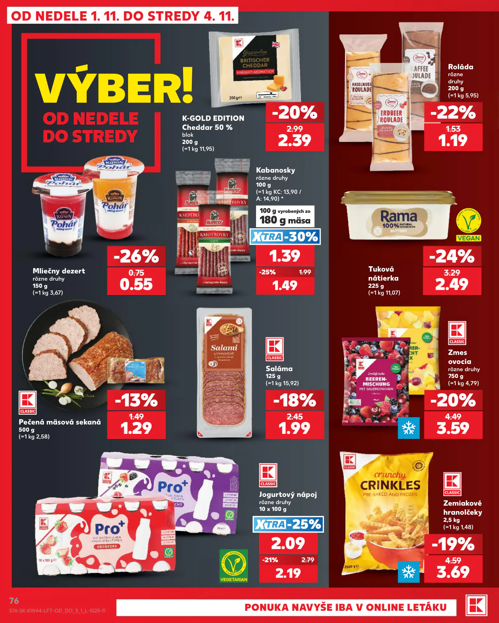 Kaufland Szlovákia KDZ, 76. oldal (okt. 29. – nov. 4.)