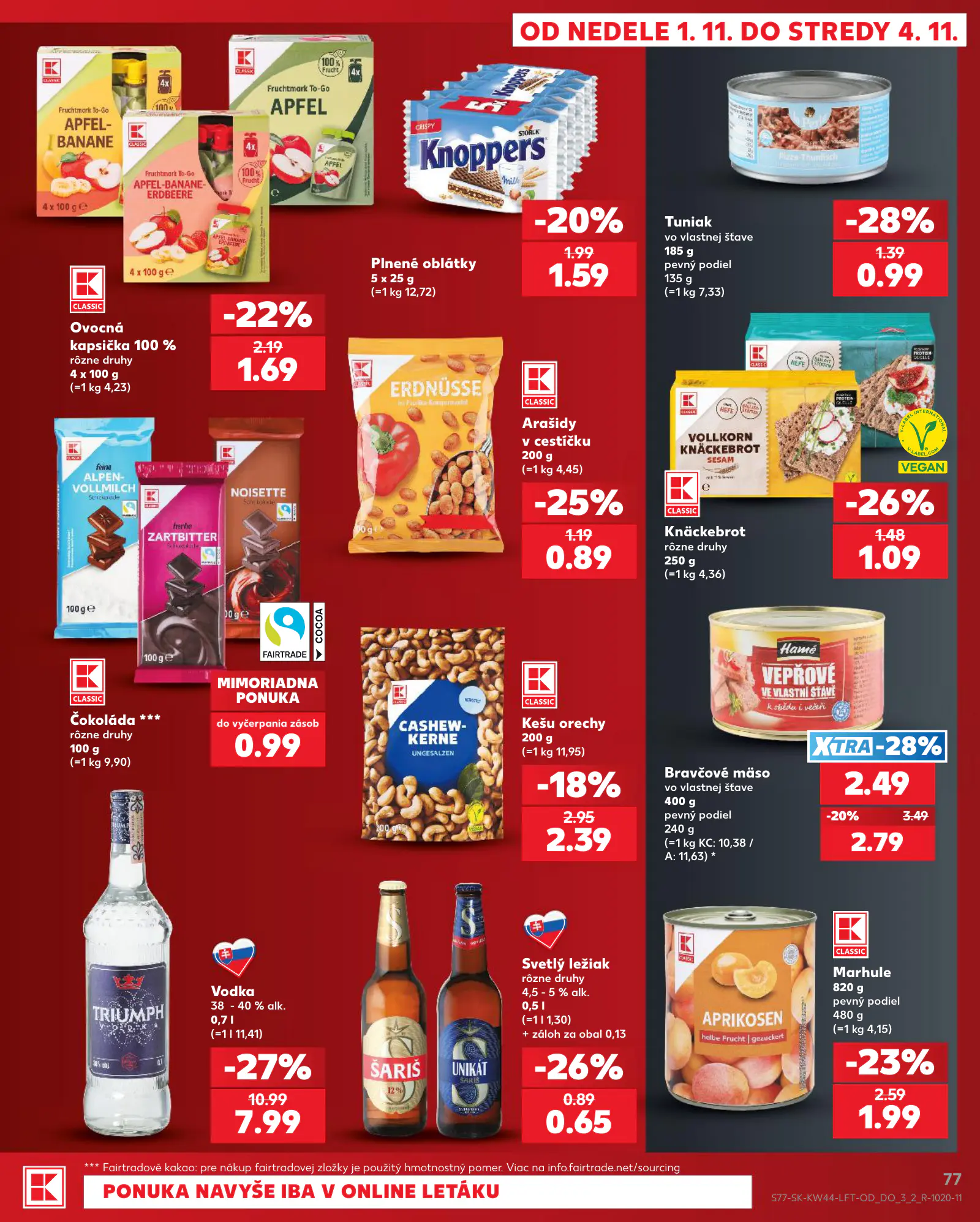 Kaufland Szlovákia KDZ, 77. oldal (okt. 29. – nov. 4.)