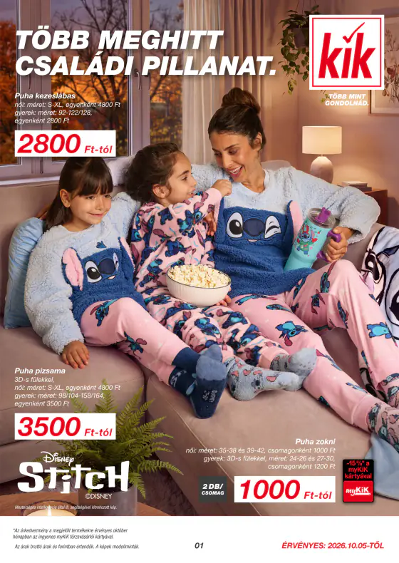 Kik Textil akciós újság – okt. 5-étől