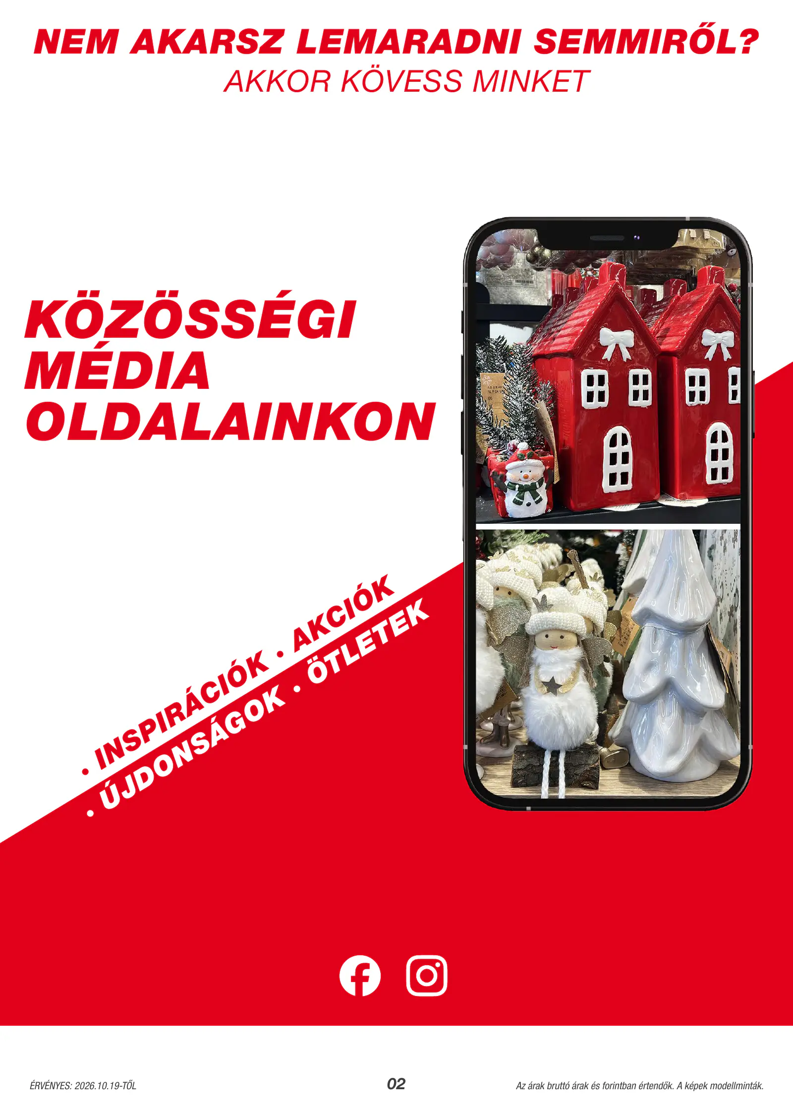 Kik Textil akciós újság, 2. oldal (okt. 19-étől)