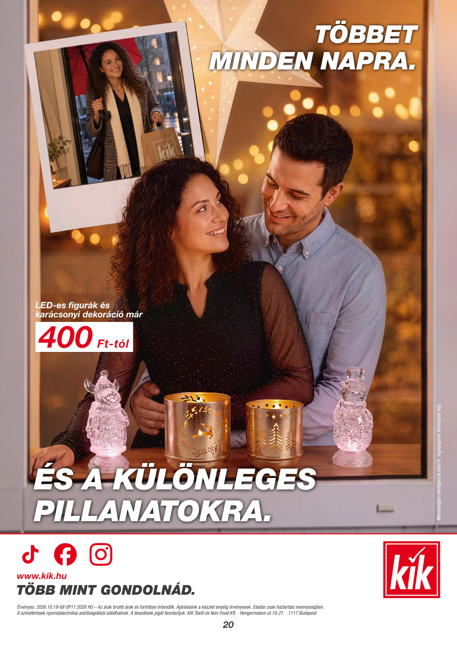 Kik Textil akciós újság, 20. oldal (okt. 19-étől)