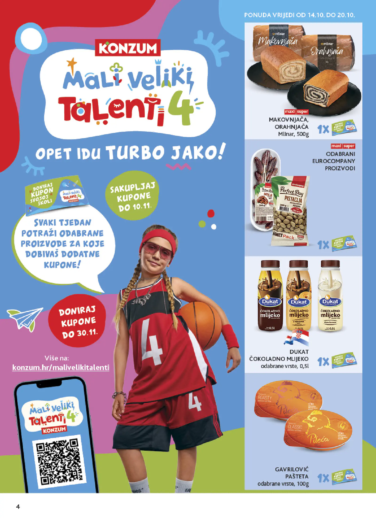 Konzum Horvátország Katalog, 4. oldal (okt. 14–20.)