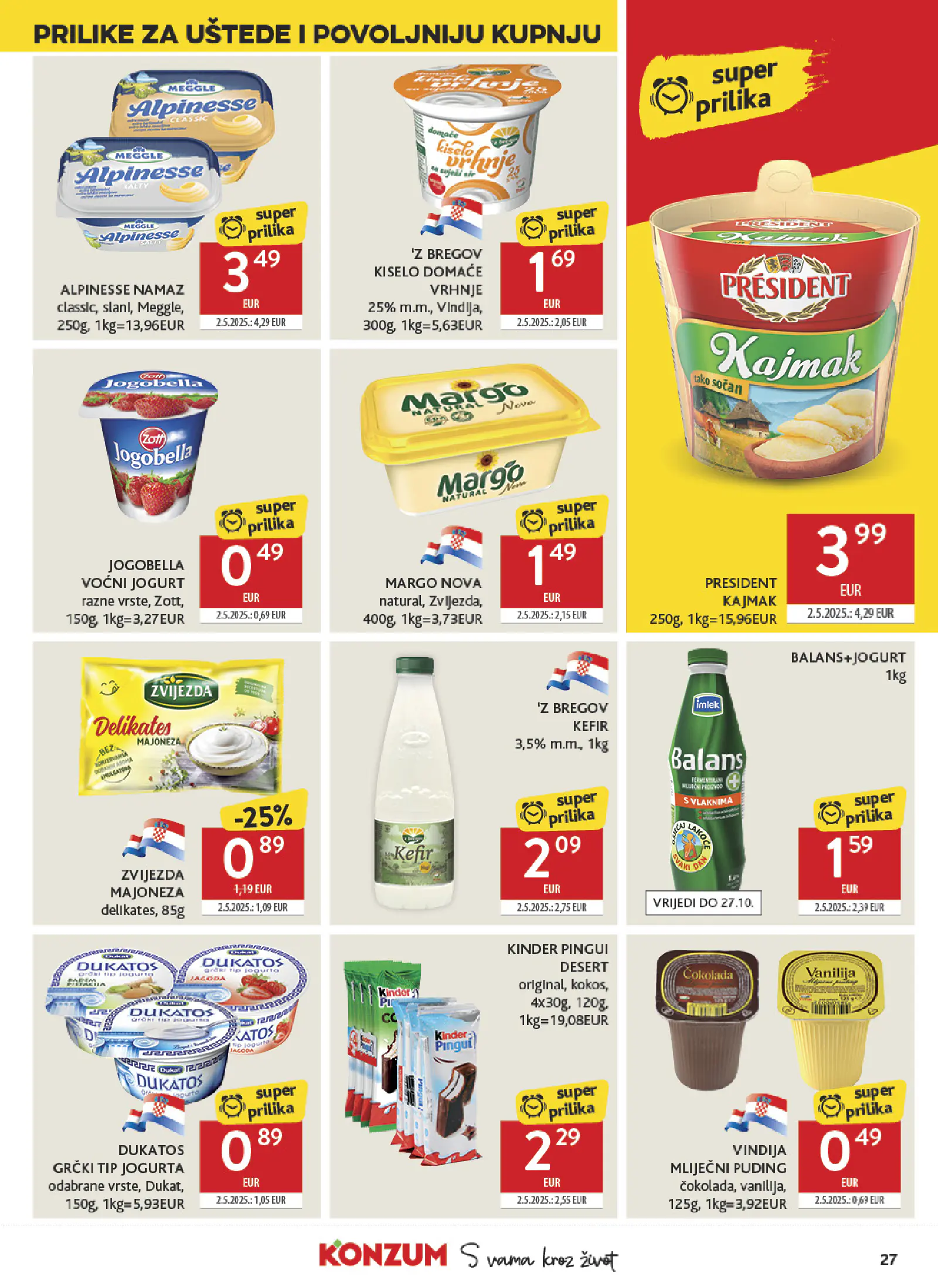 Konzum Horvátország Katalog, 27. oldal (okt. 14–20.)