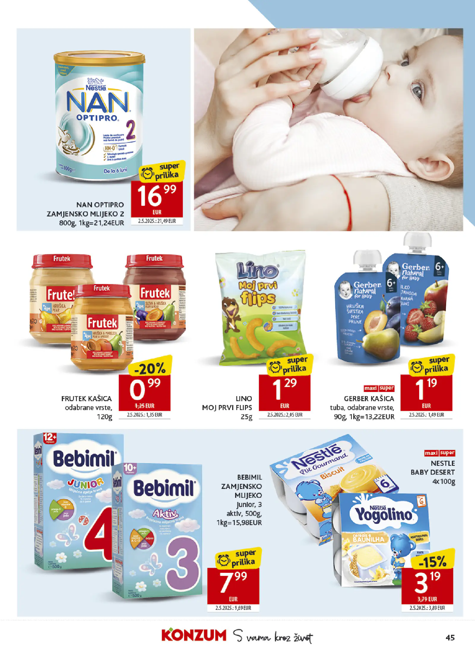 Konzum Horvátország Katalog, 45. oldal (okt. 14–20.)