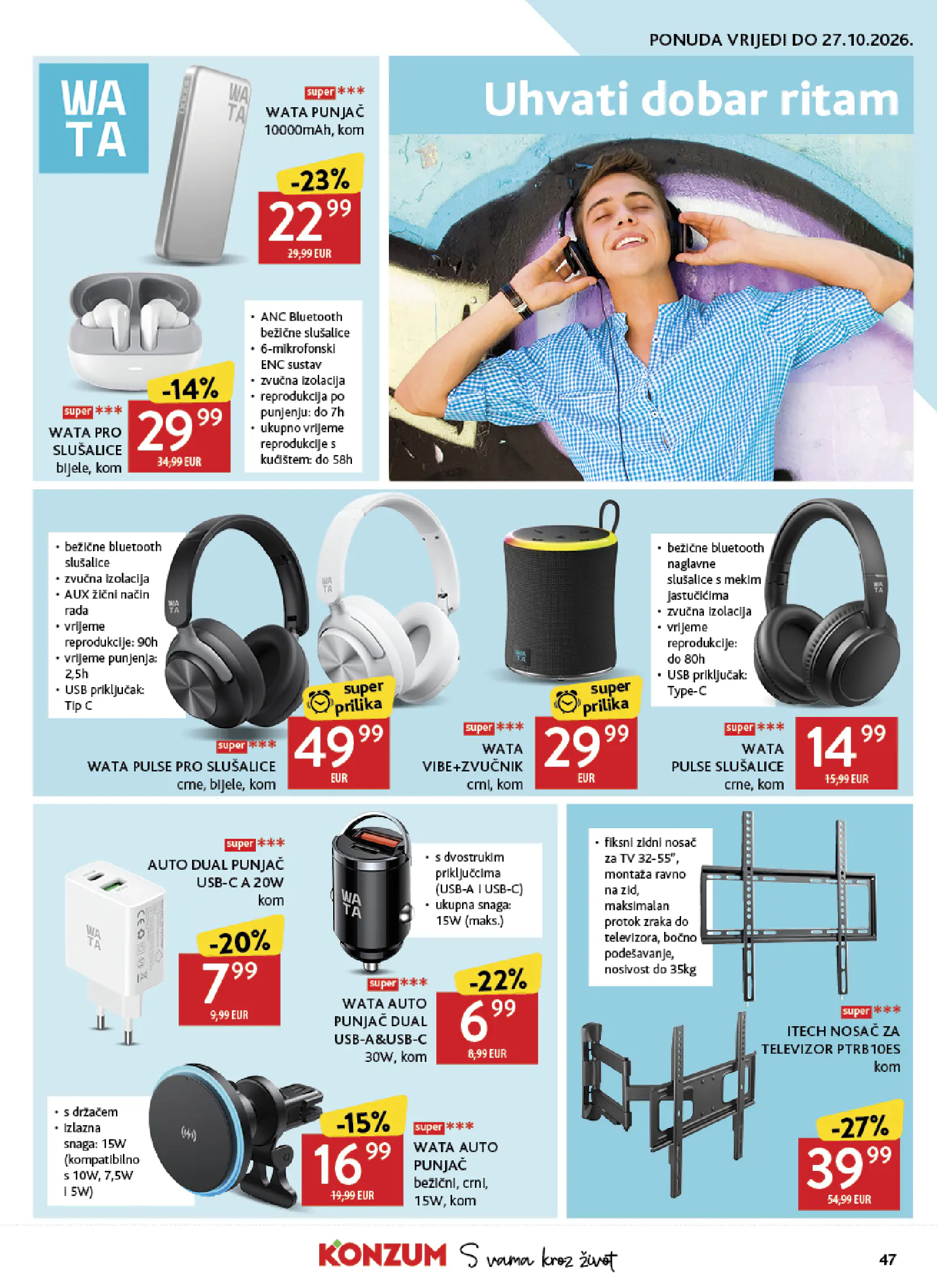 Konzum Horvátország Katalog, 47. oldal (okt. 14–20.)