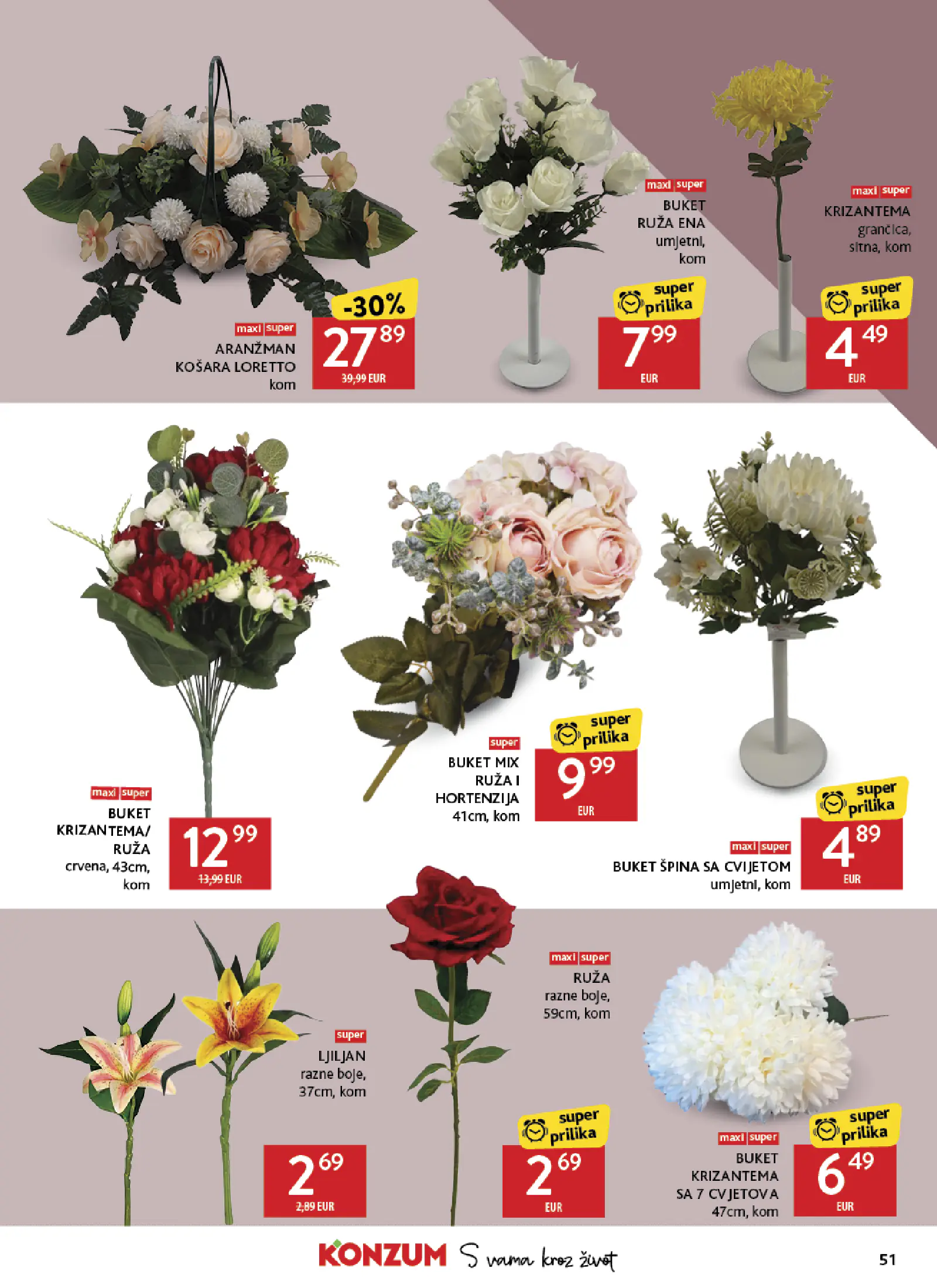 Konzum Horvátország Katalog, 51. oldal (okt. 14–20.)
