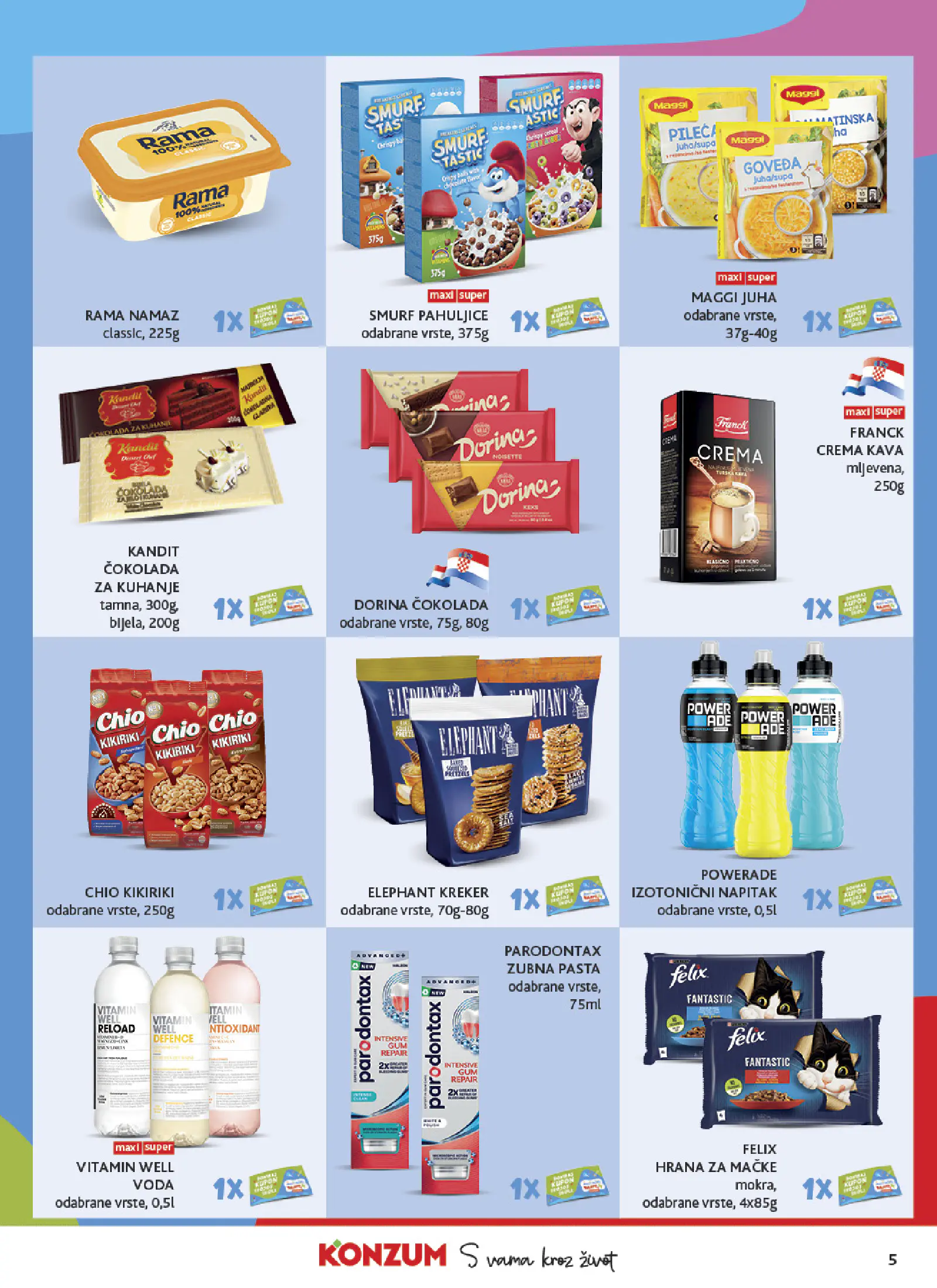 Konzum Horvátország Katalog, 5. oldal (okt. 14–20.)