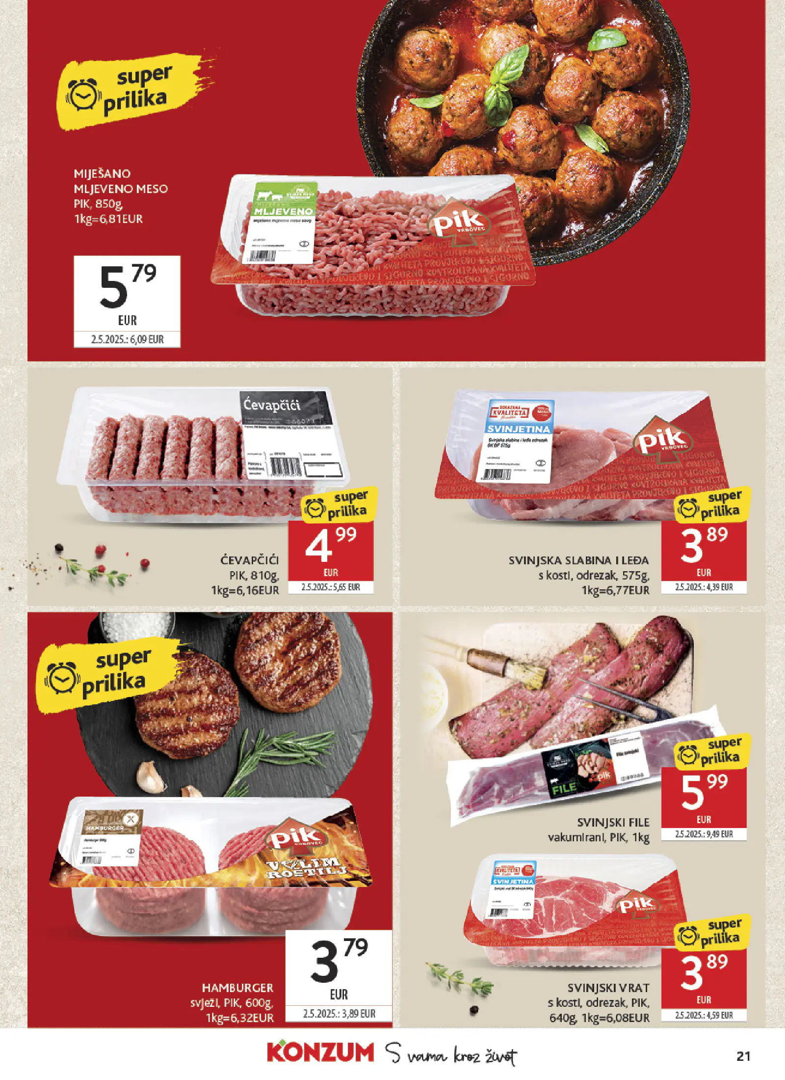 Konzum Horvátország Katalog, 21. oldal (okt. 14–20.)