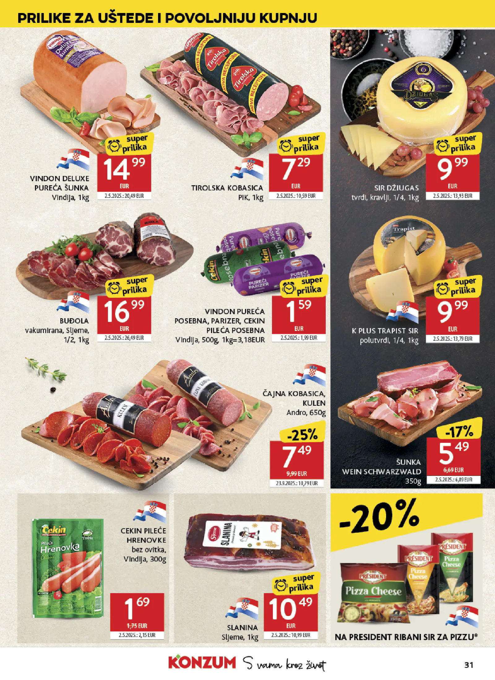 Konzum Horvátország Katalog, 31. oldal (okt. 14–20.)