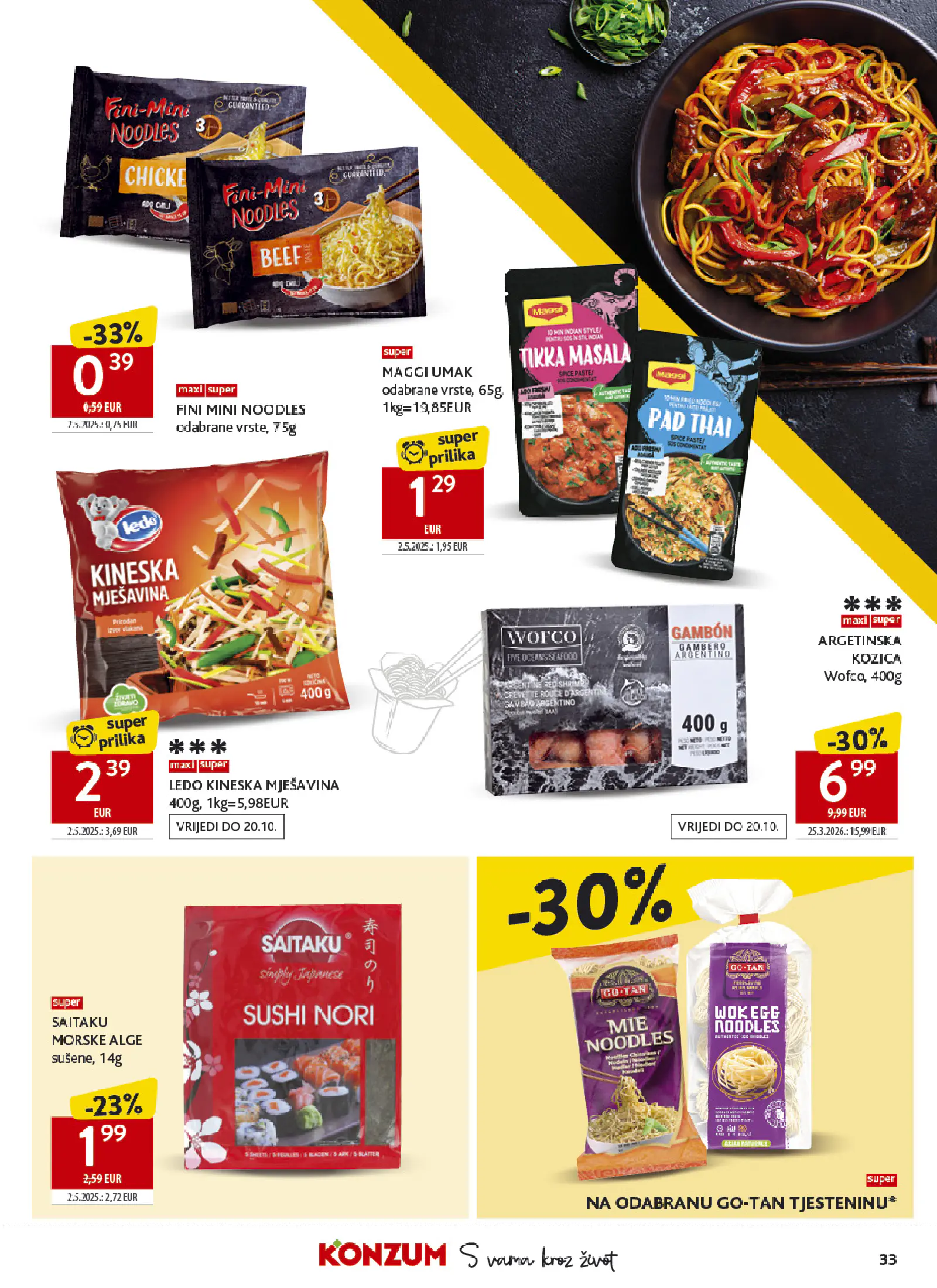 Konzum Horvátország Katalog, 33. oldal (okt. 14–20.)