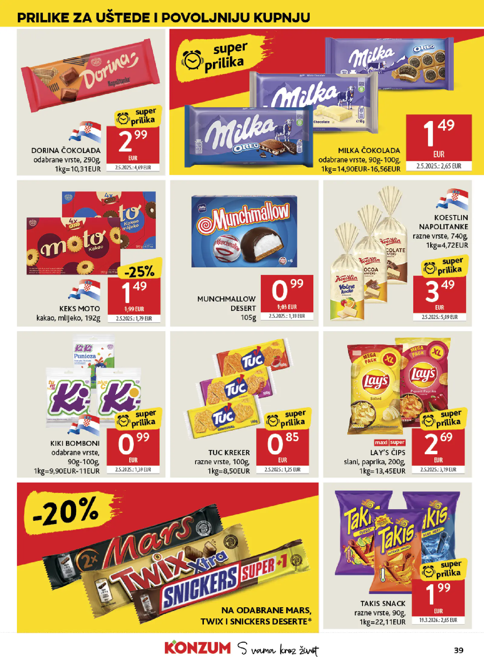 Konzum Horvátország Katalog, 39. oldal (okt. 14–20.)