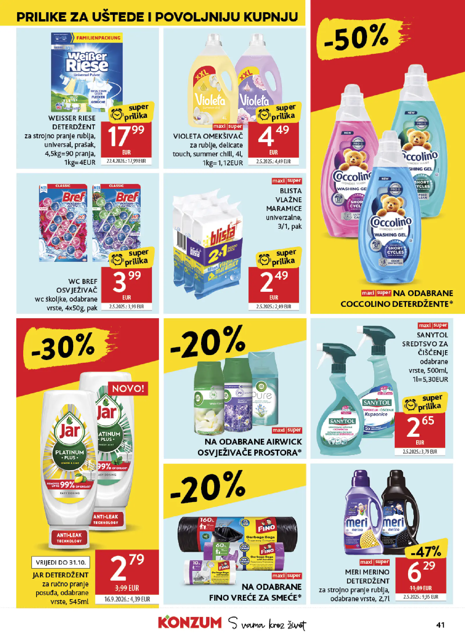 Konzum Horvátország Katalog, 41. oldal (okt. 14–20.)
