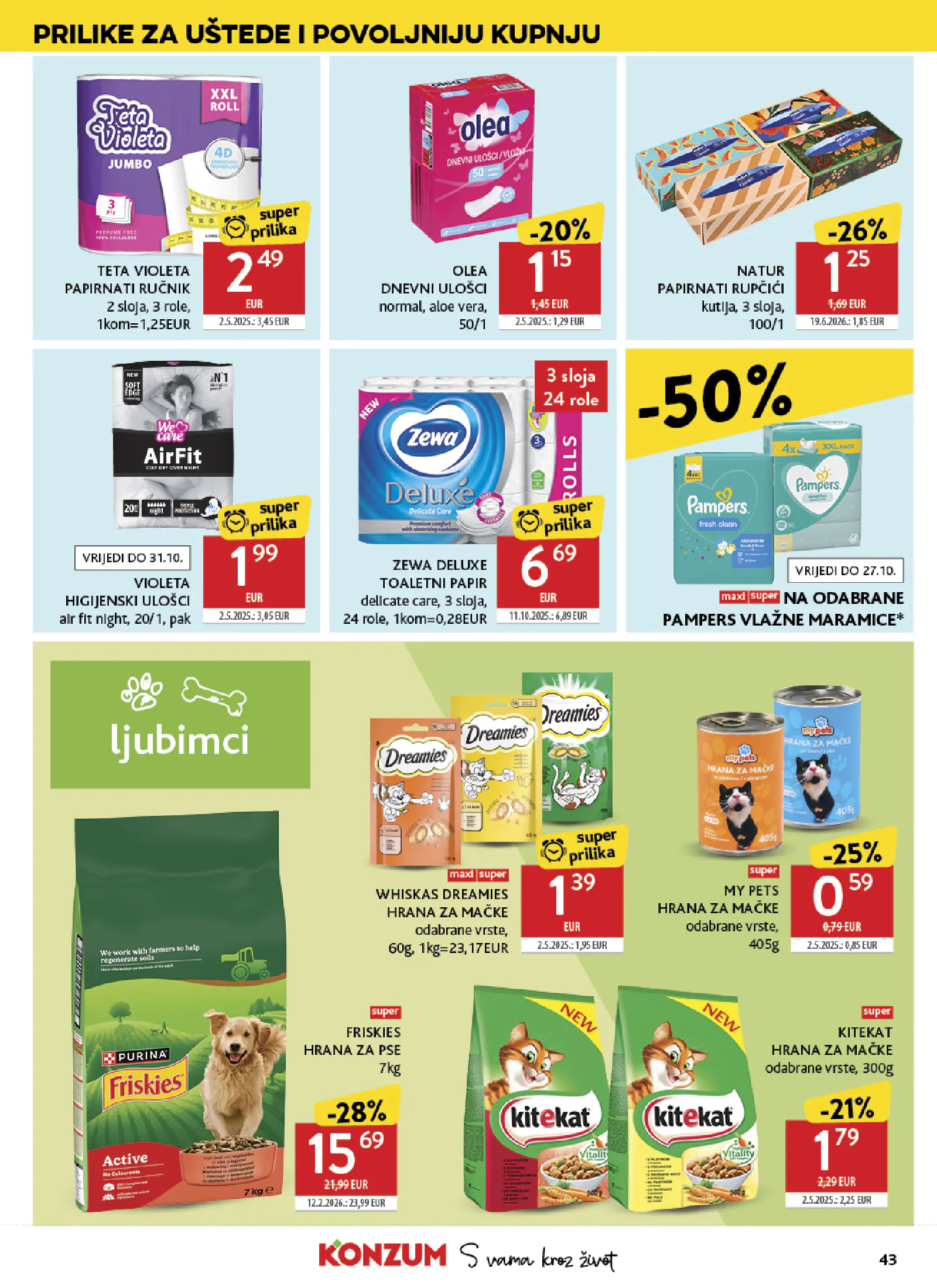 Konzum Horvátország Katalog, 43. oldal (okt. 14–20.)