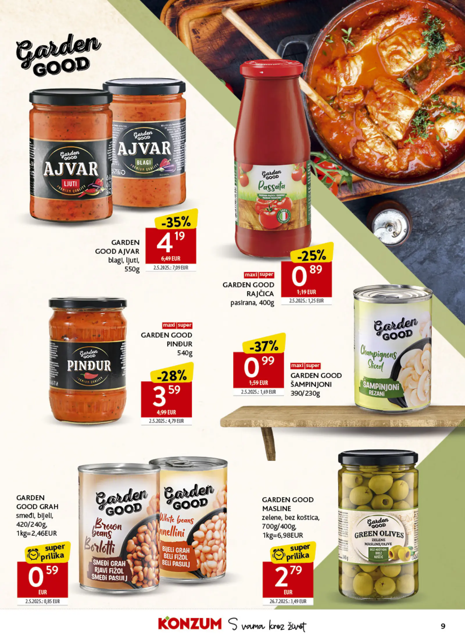 Konzum Horvátország Katalog, 9. oldal (okt. 21–27.)