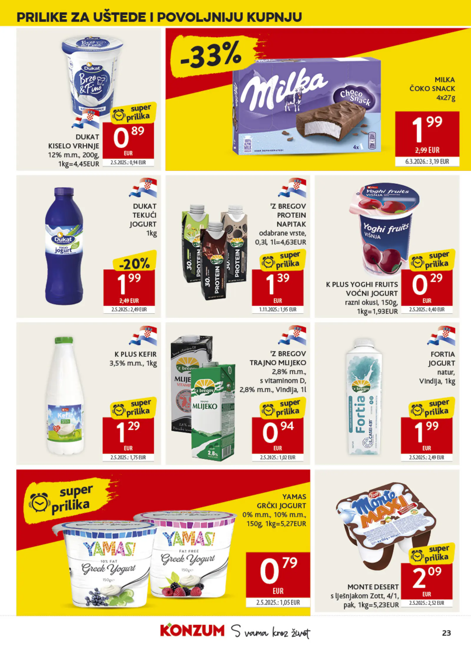 Konzum Horvátország Katalog, 23. oldal (okt. 21–27.)