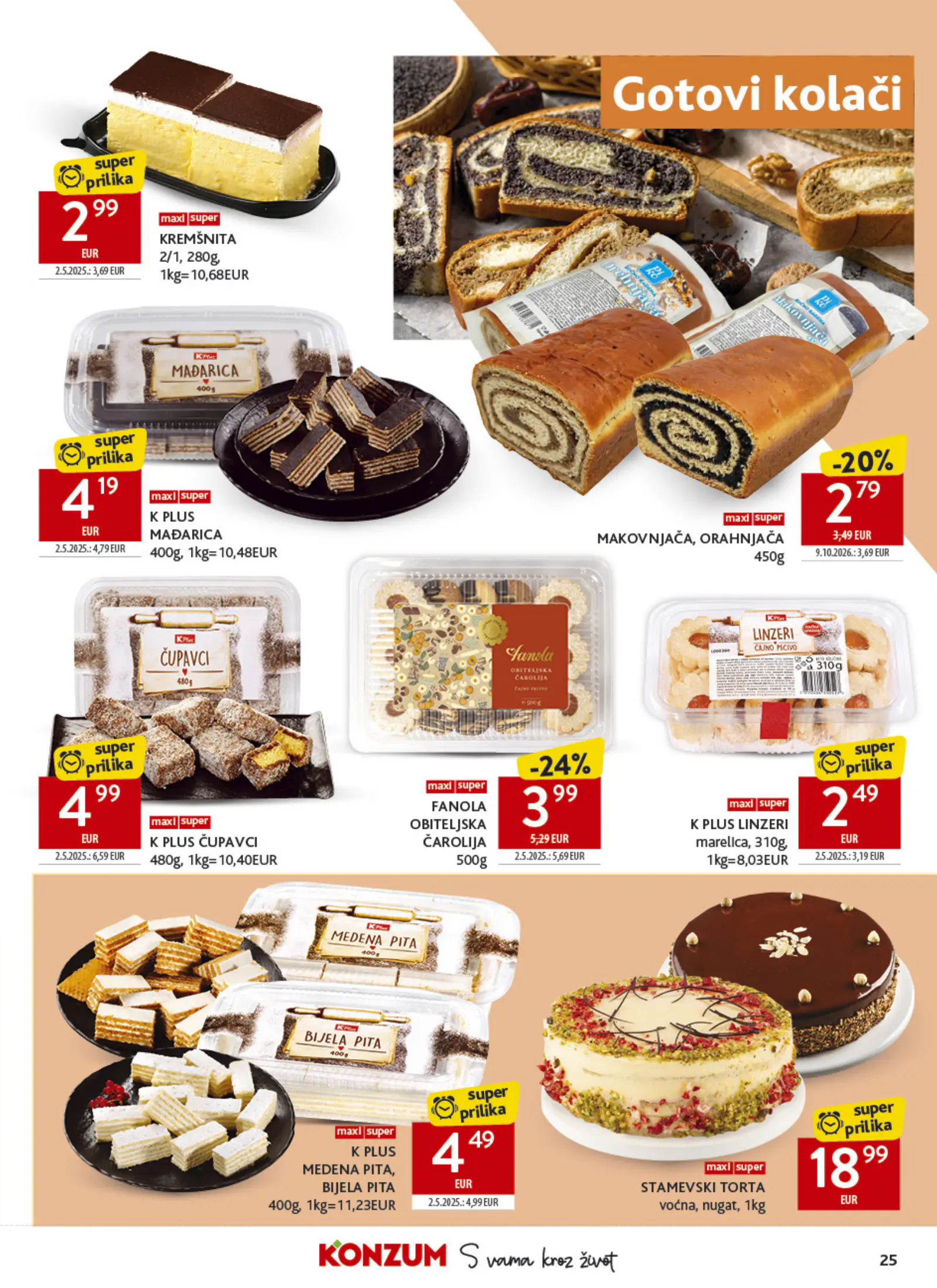 Konzum Horvátország Katalog, 25. oldal (okt. 21–27.)
