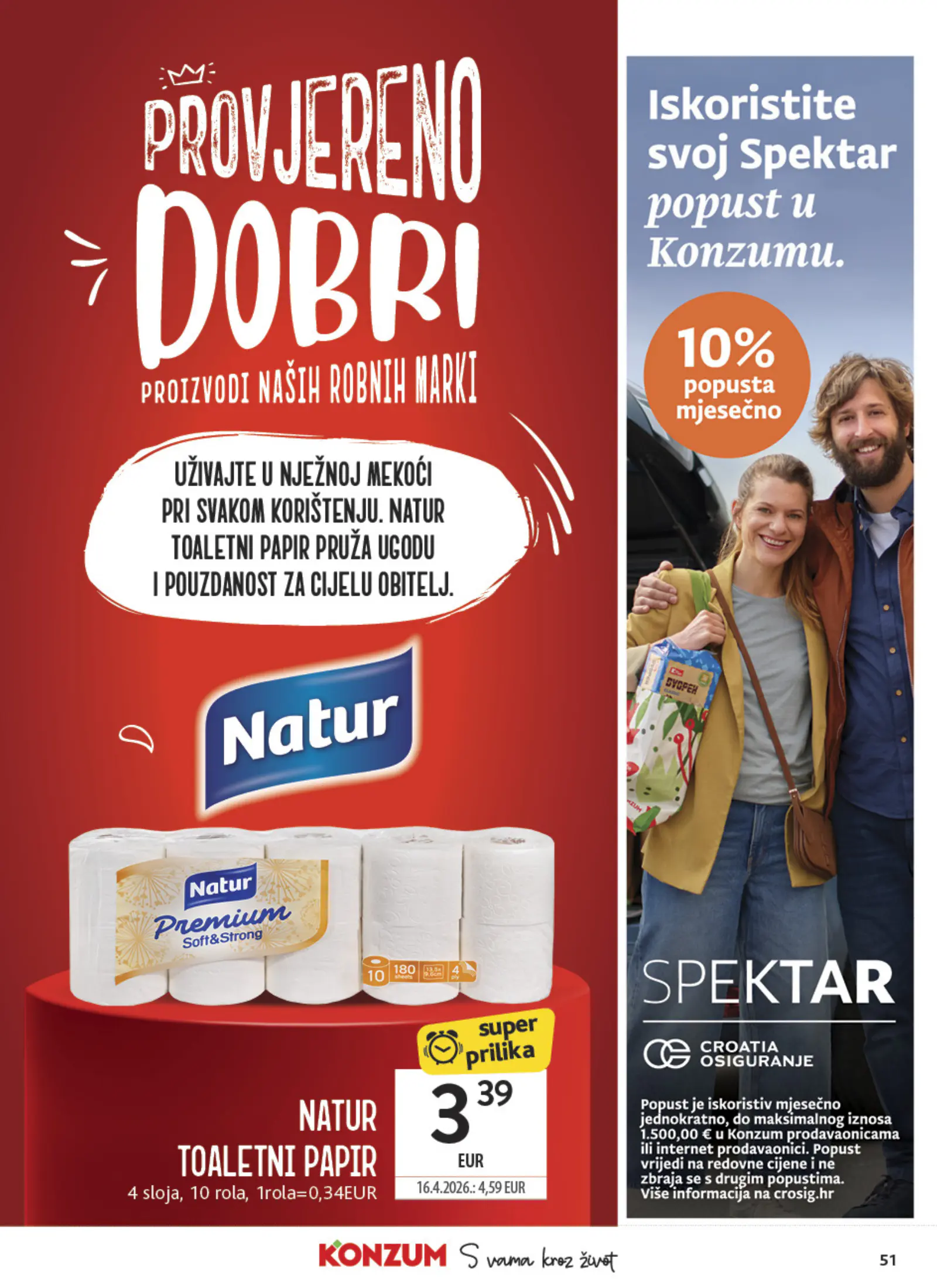 Konzum Horvátország Katalog, 51. oldal (okt. 21–27.)