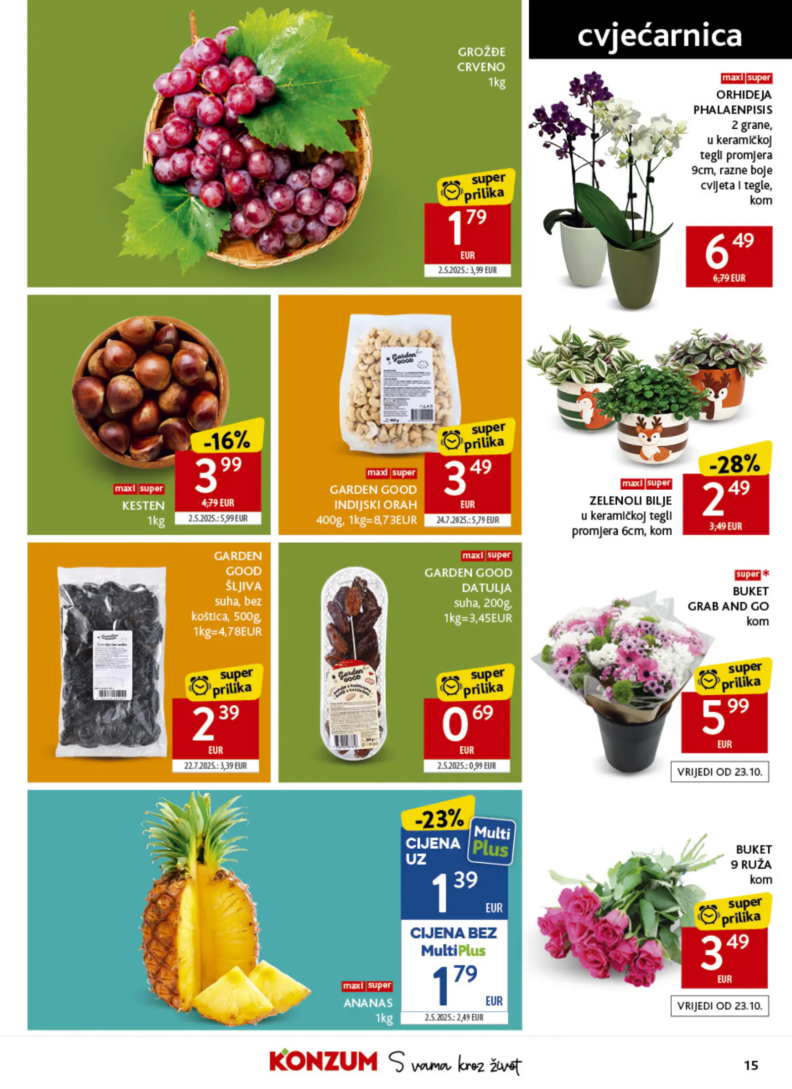 Konzum Horvátország Katalog (2), 15. oldal (okt. 21–27.)