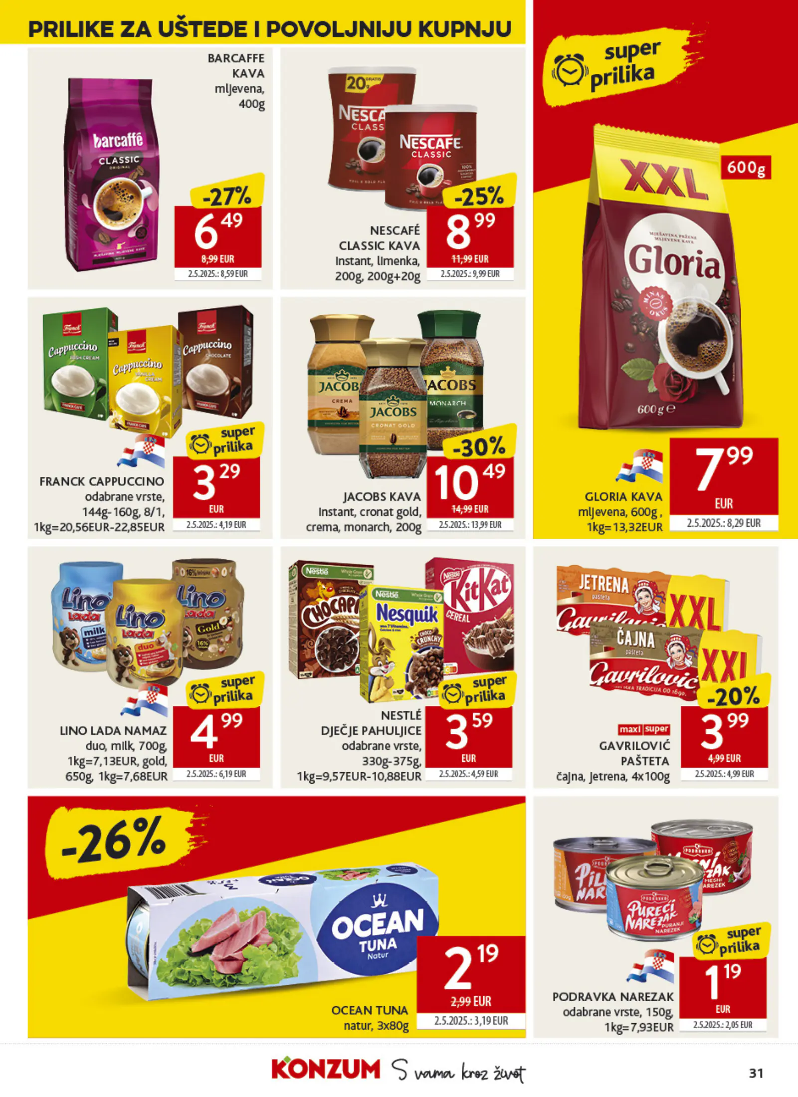 Konzum Horvátország Katalog (2), 31. oldal (okt. 21–27.)