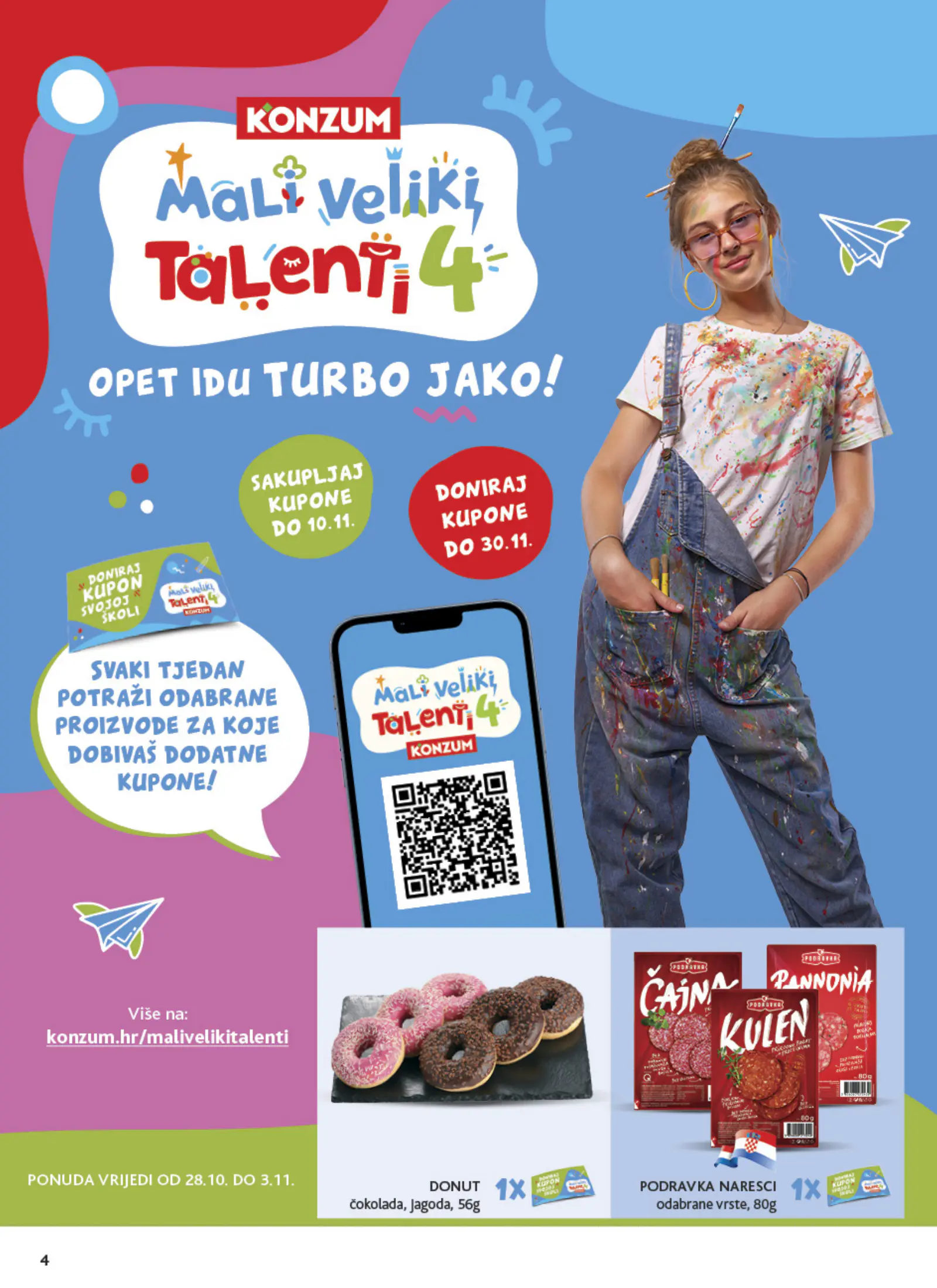 Konzum Horvátország Katalog, 4. oldal (okt. 28. – nov. 3.)
