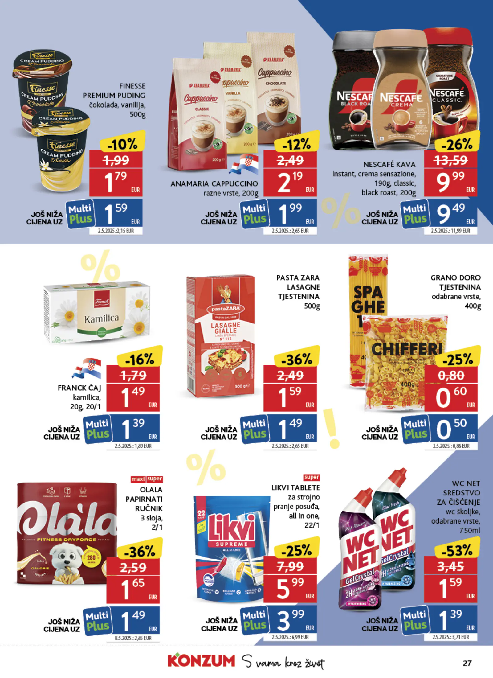 Konzum Horvátország Katalog, 27. oldal (okt. 28. – nov. 3.)