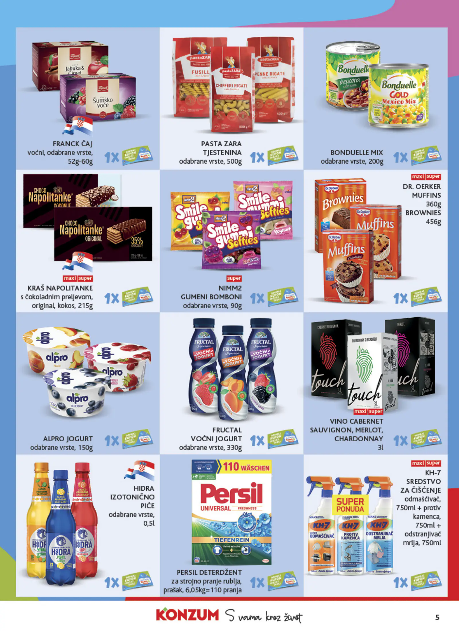 Konzum Horvátország Katalog, 5. oldal (okt. 28. – nov. 3.)