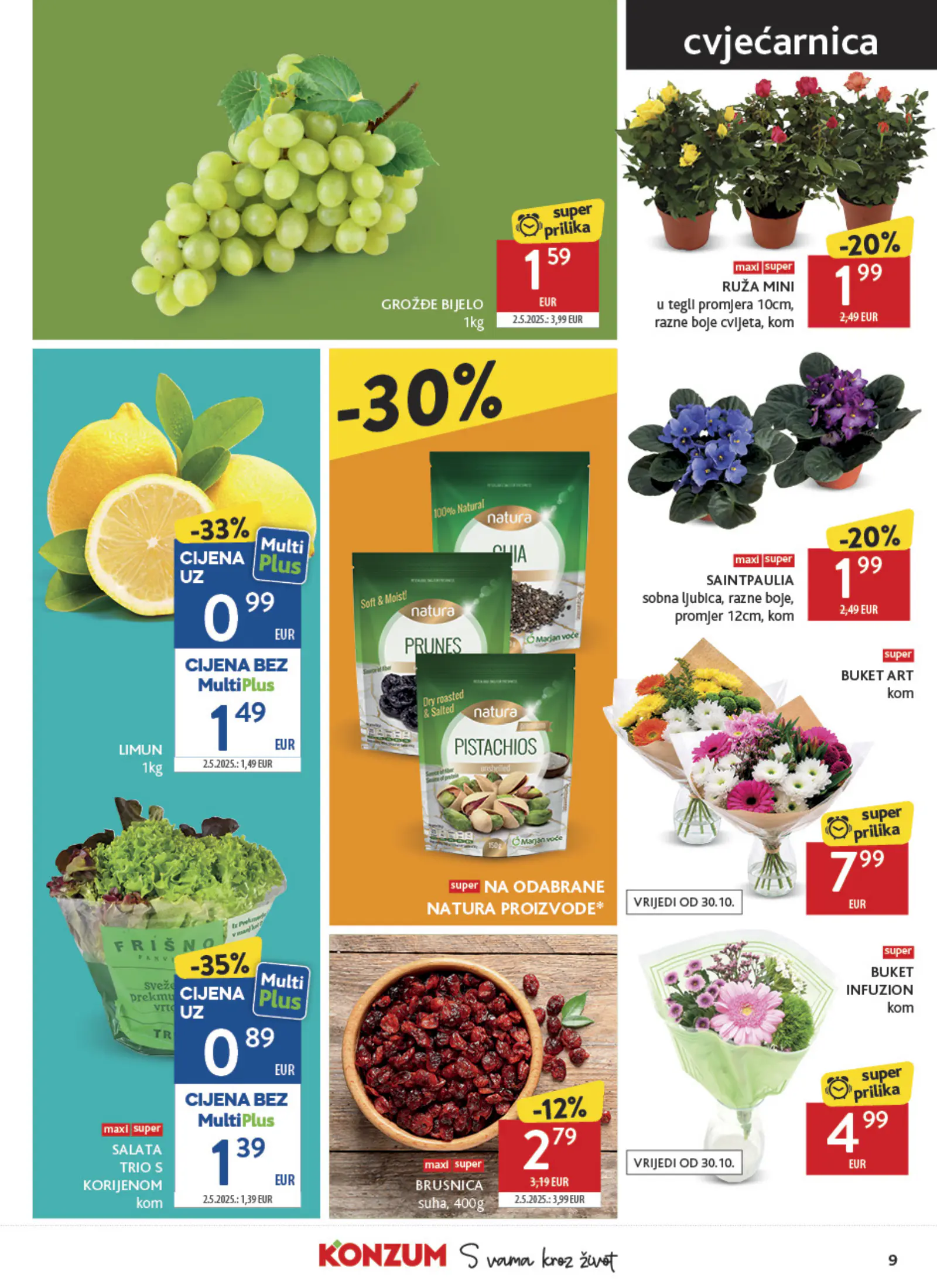 Konzum Horvátország Katalog, 9. oldal (okt. 28. – nov. 3.)