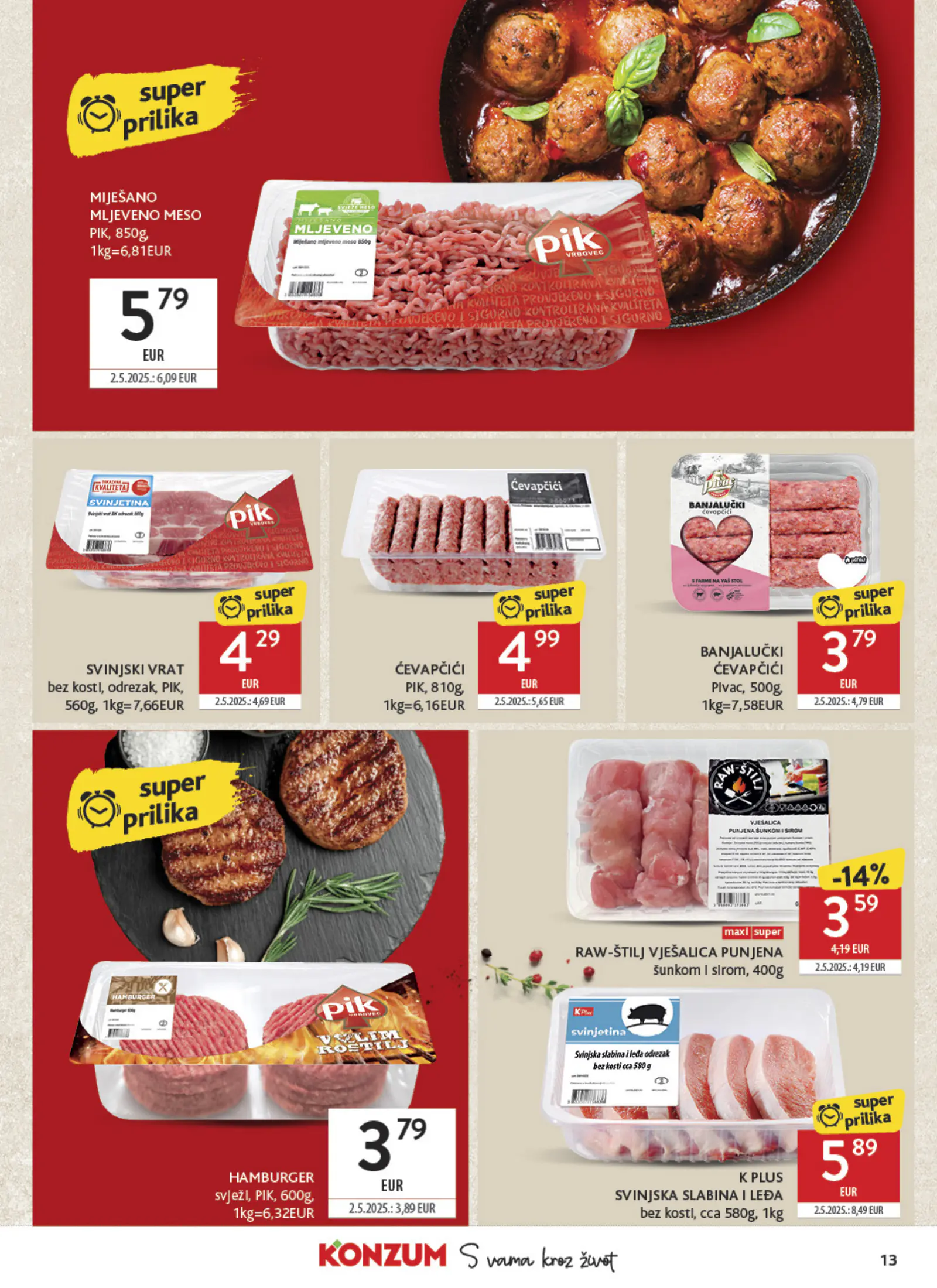 Konzum Horvátország Katalog, 13. oldal (okt. 28. – nov. 3.)