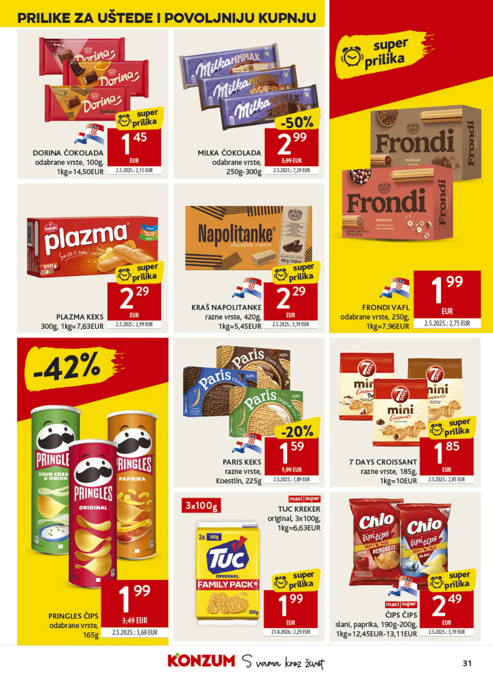 Konzum Horvátország Katalog, 31. oldal (okt. 28. – nov. 3.)