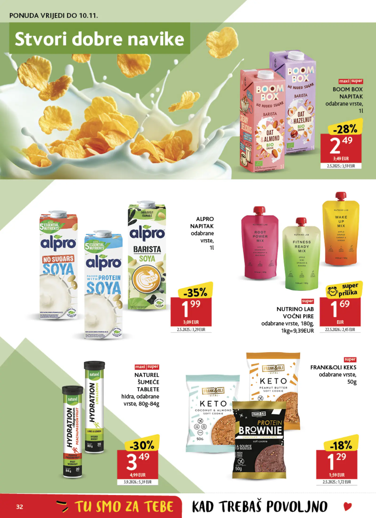 Konzum Horvátország Katalog, 32. oldal (okt. 28. – nov. 3.)