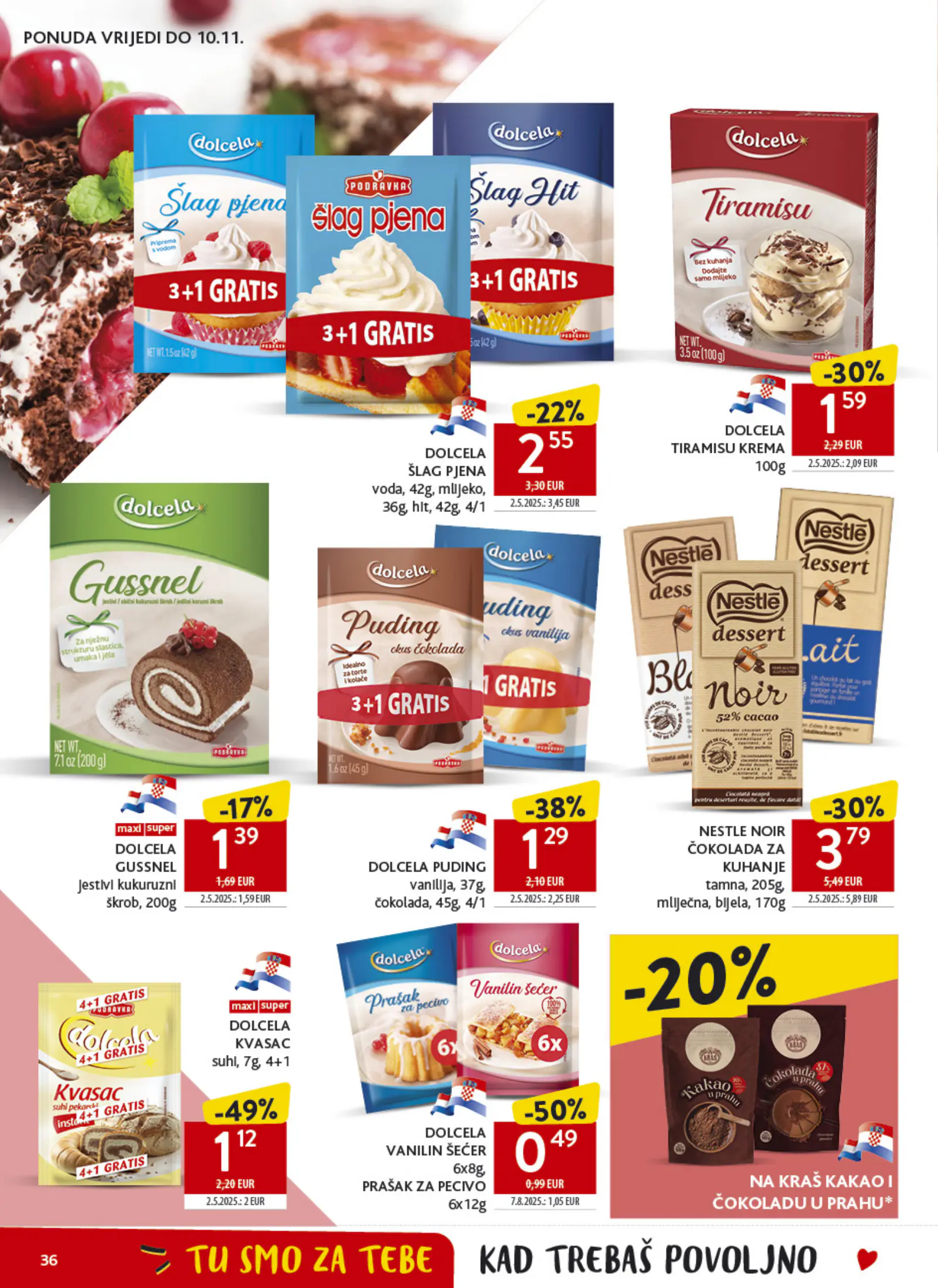 Konzum Horvátország Katalog, 36. oldal (okt. 28. – nov. 3.)